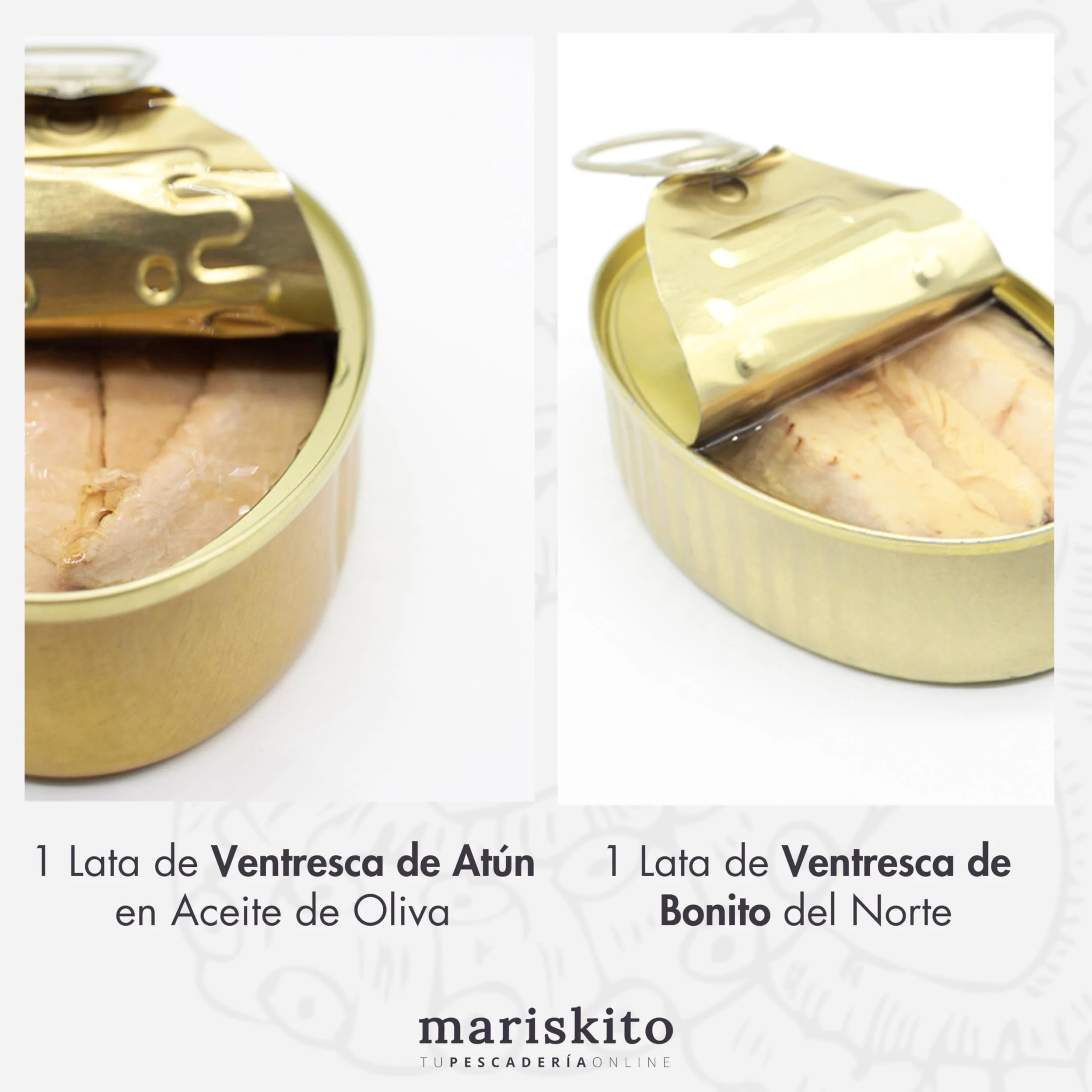 MARISKITO | Pack La Mar de Gallego - 10 Conservas Gourmet - Latas de Conservas Gallegas - Caja Regalo - Lote de Productos Delicatessen