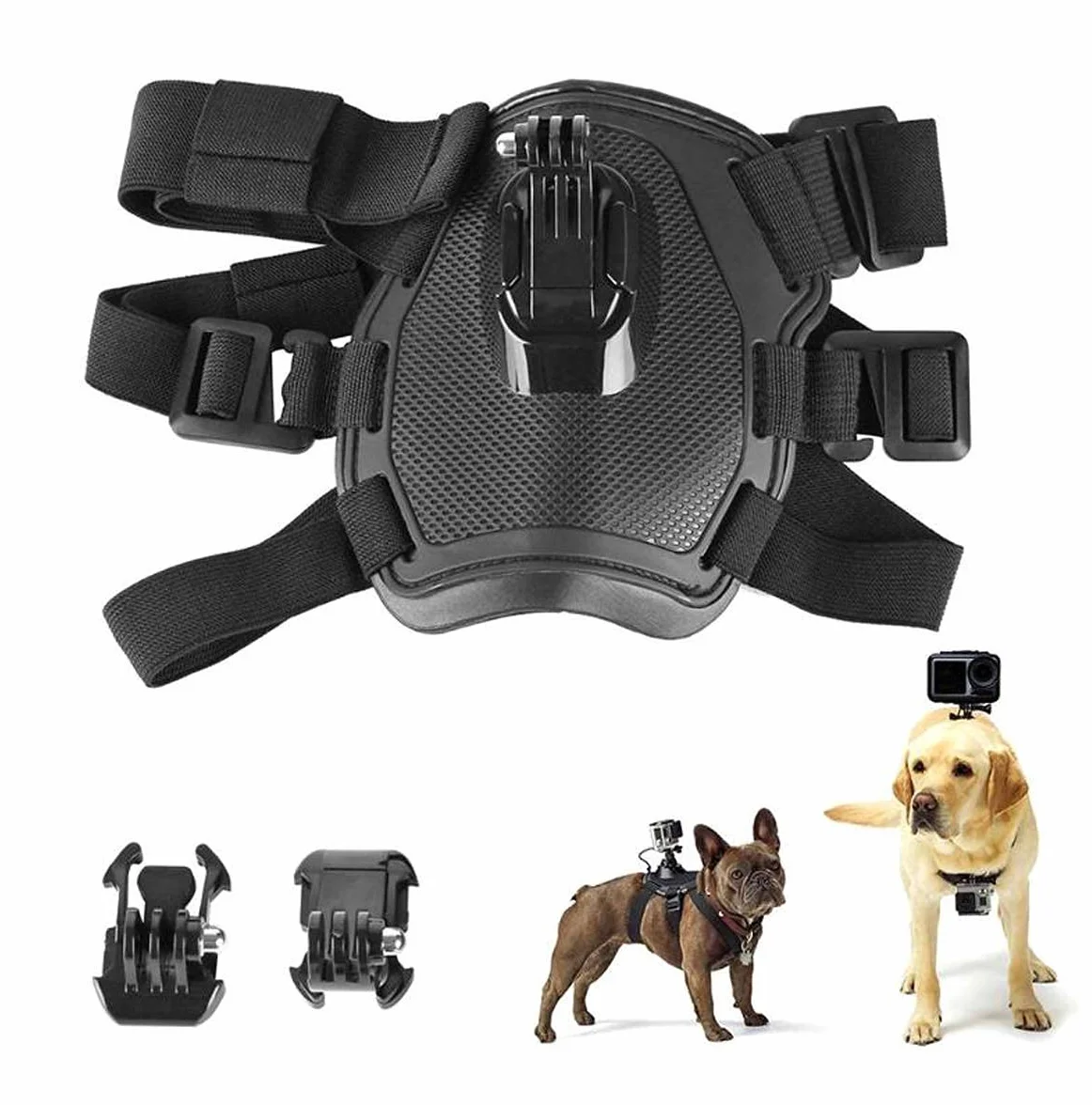 DUTTY Soporte Ajustable para Cámara de Acción para GoPro Hero 7 6 5 4 Xiaoyi Sports CAM Correa para el Pecho
