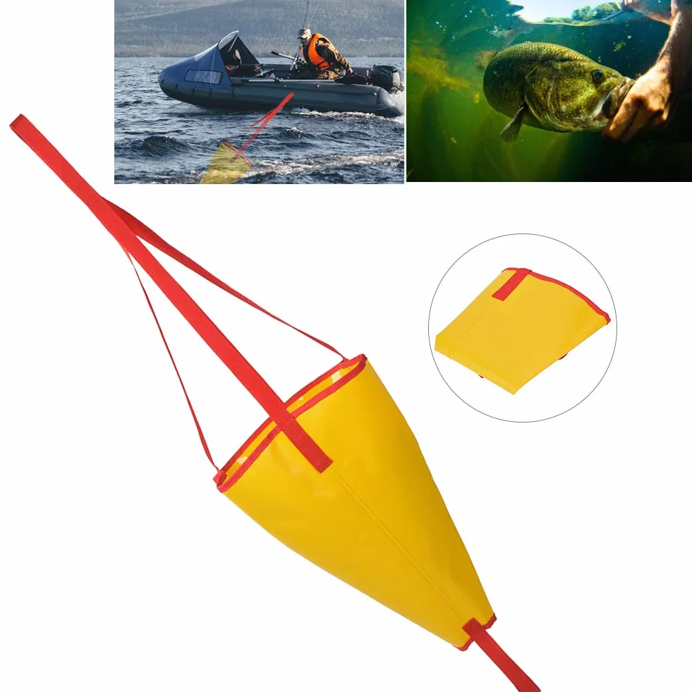 Alomejor Heavy Duty PVC Sea Anchor Drogue Drifting Brake for Boat Speed Reduction
