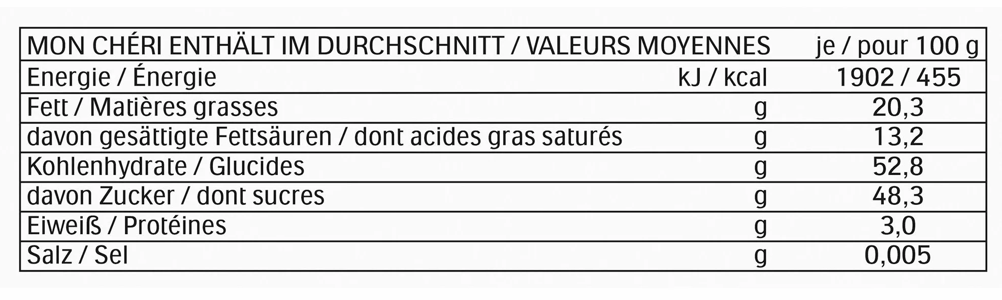 Mon Cheri Bombones T 5 - 200 gr