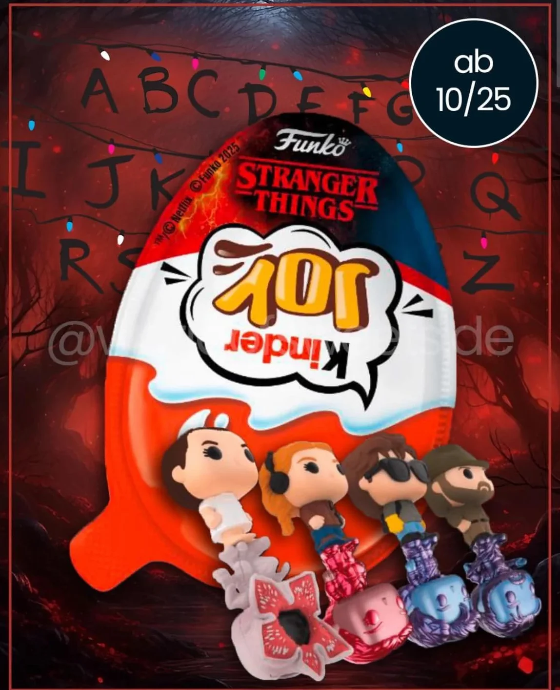 8X Paquete de 8 para Kinder Joy Edición Stranger Things, paquete de 8 con 3 huevos sorpresa cada uno, edición especial de Netflix, 60 g