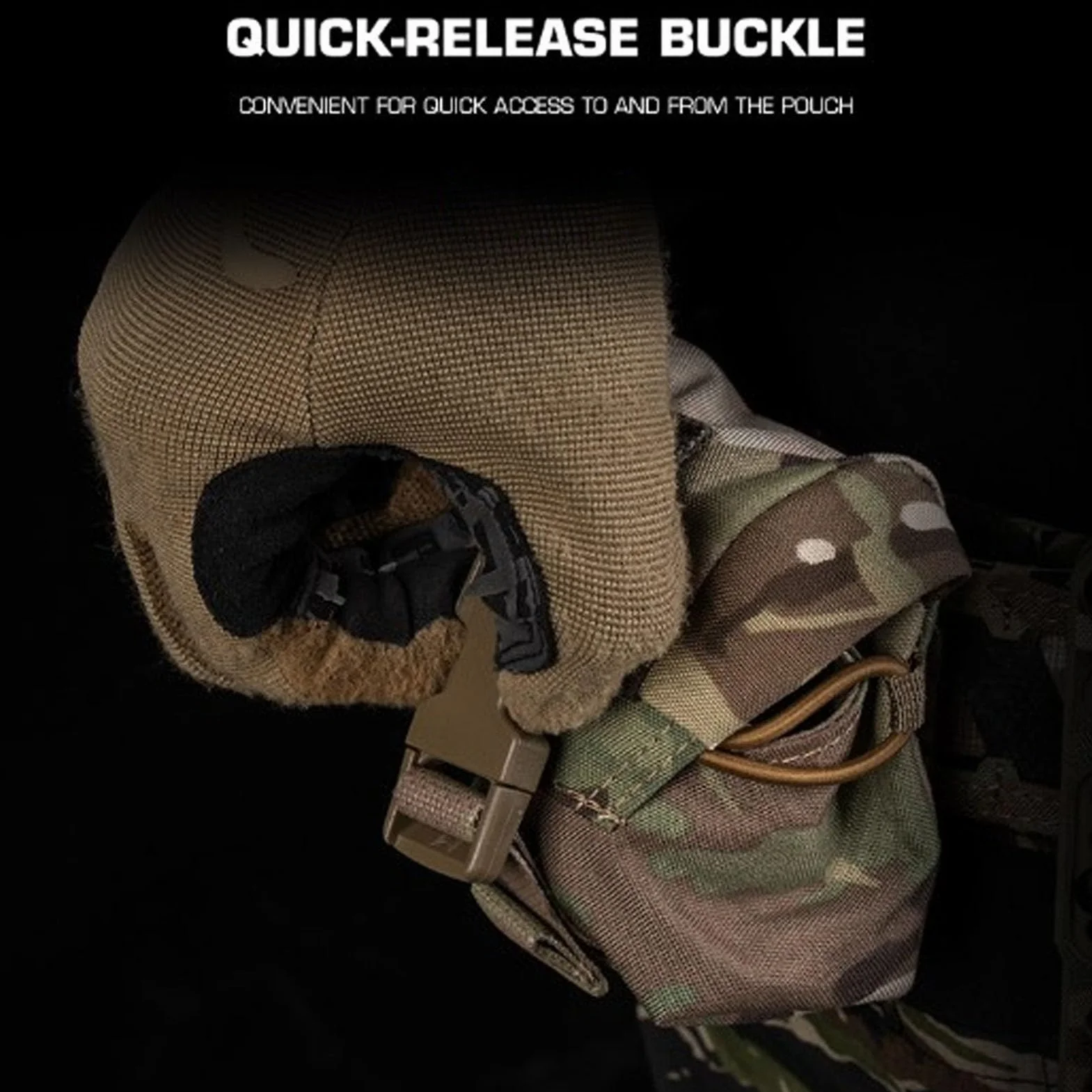 Porta Granada Airsoft Multiuso Funda Táctica MOLLE Cierre Rápido