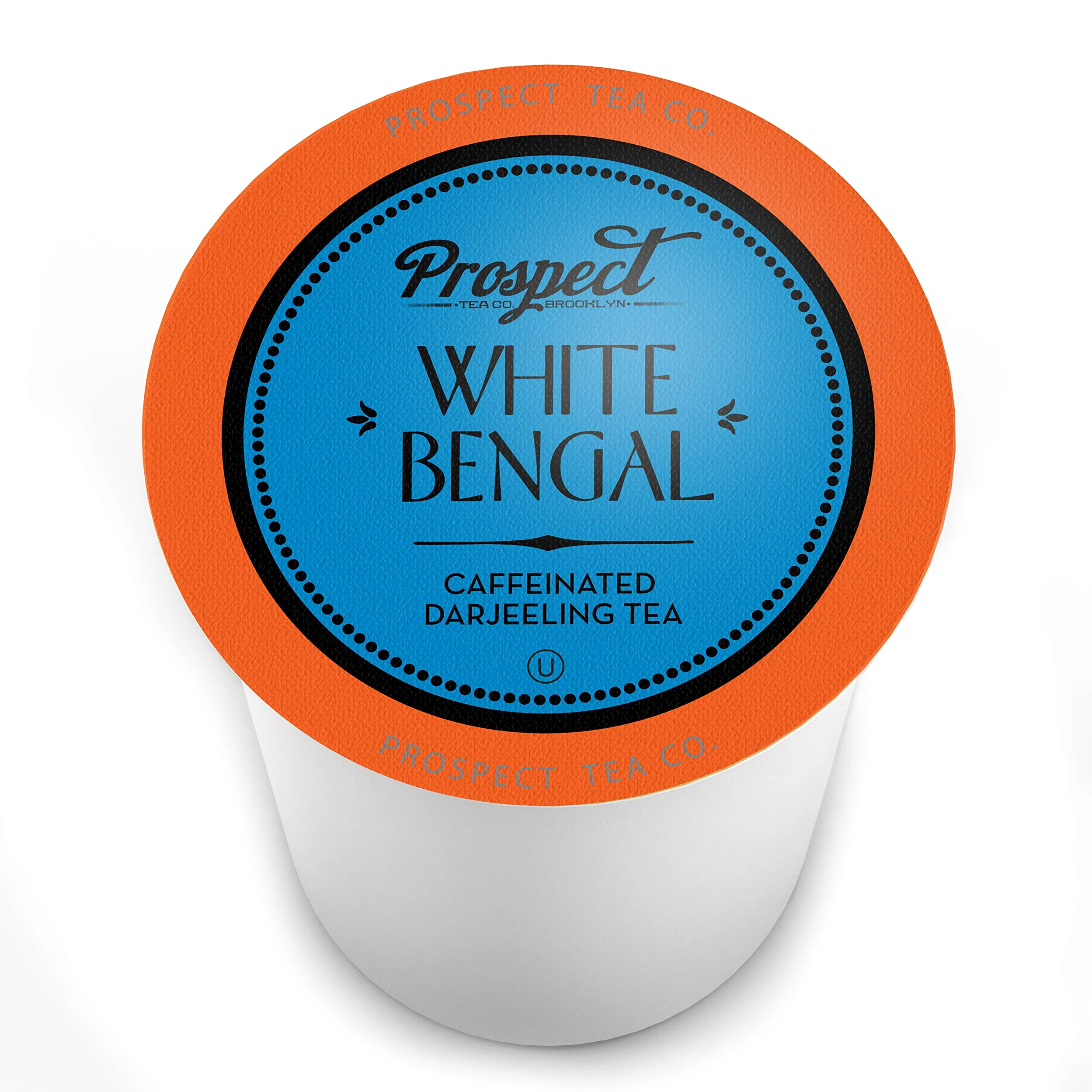 Prospect Tea White Bengala Darjeeling - Cápsulas de té compatibles con cafeteras K Cup incluyendo 2.0, 40 unidades