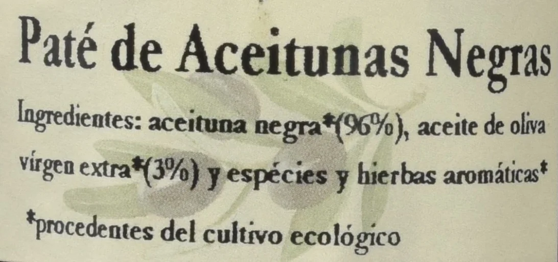 Bionsan paté de aceitunas negras - 4 tarros de cristal de 140 gr - Total: 560 gr (43101)