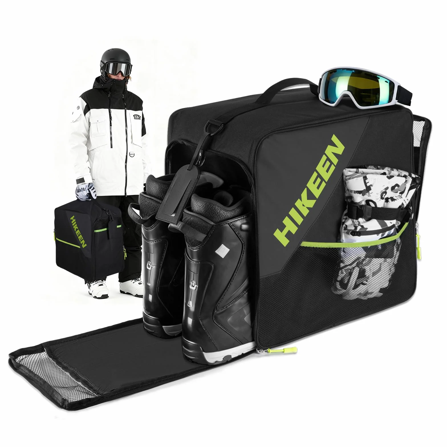 Bolsa Botas Esqui con Sistema Ventilación de Malla y Refuerzo EVA 40L