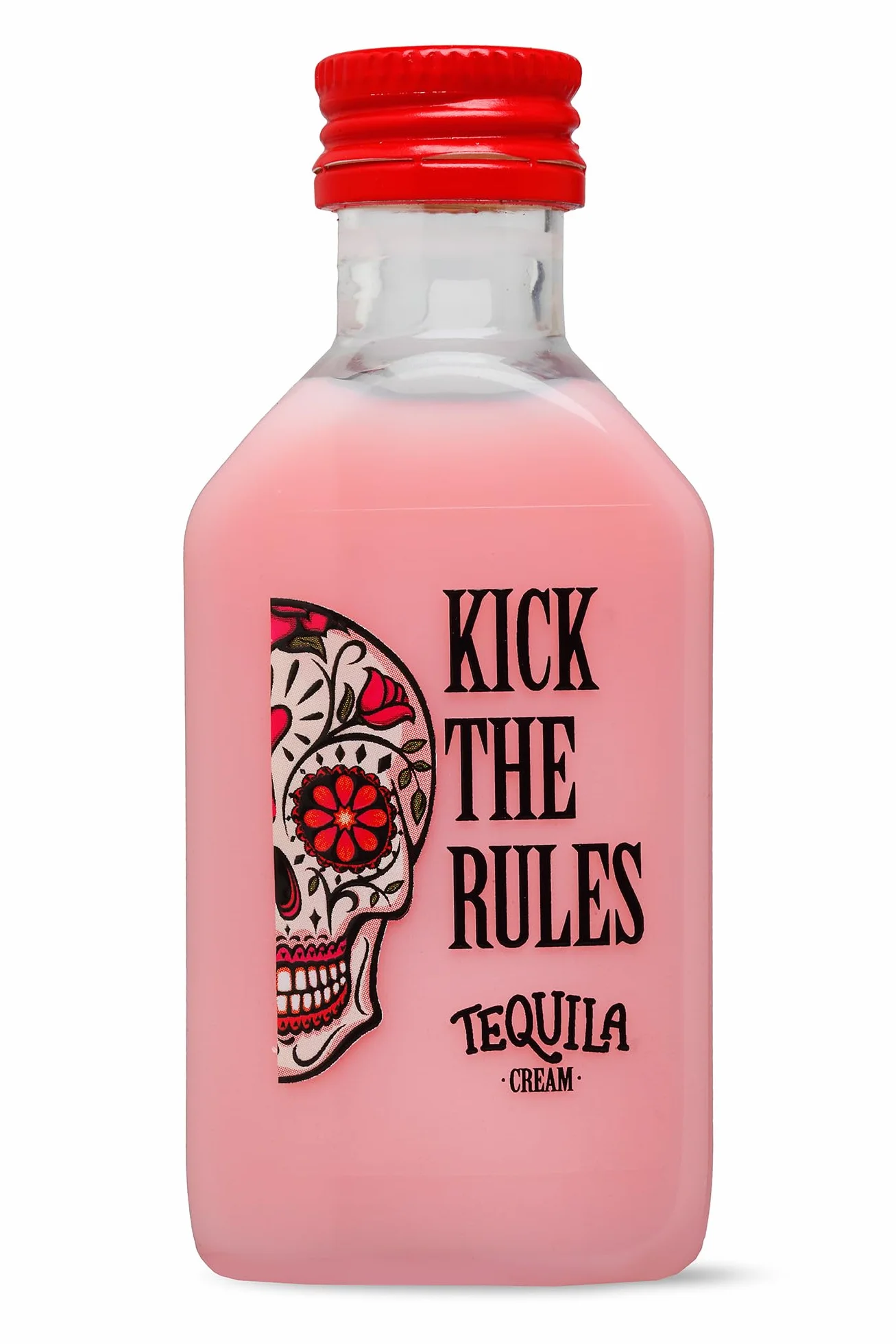 KICK THE RULES - PACK MINIATURA CREMA DE FRESA CON TEQUILA - PACK DE 36 UNIDADES - MINIATURA DE 50mL
