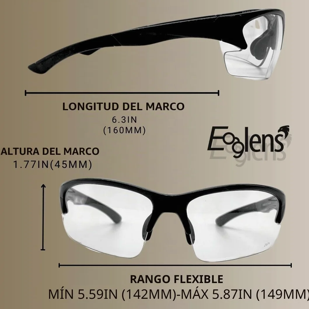Gafas de seguridad fotocromáticas ANSI Z87.1 para caza tácticas airsoft