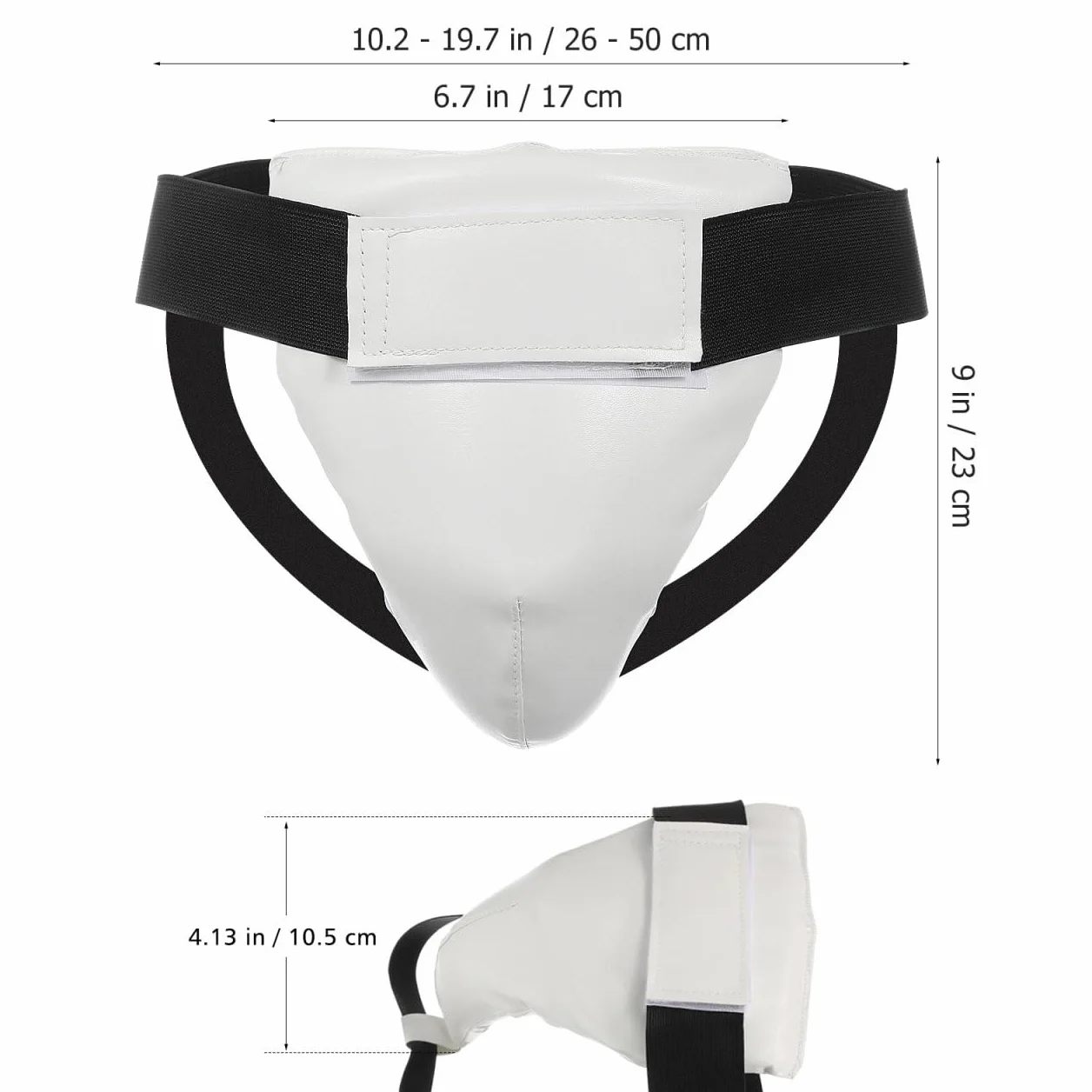 iplusmile Protección de la ingle para niños: protección de abdomen y entrepierna de PU/plástico ABS para taekwondo, boxeo, karate