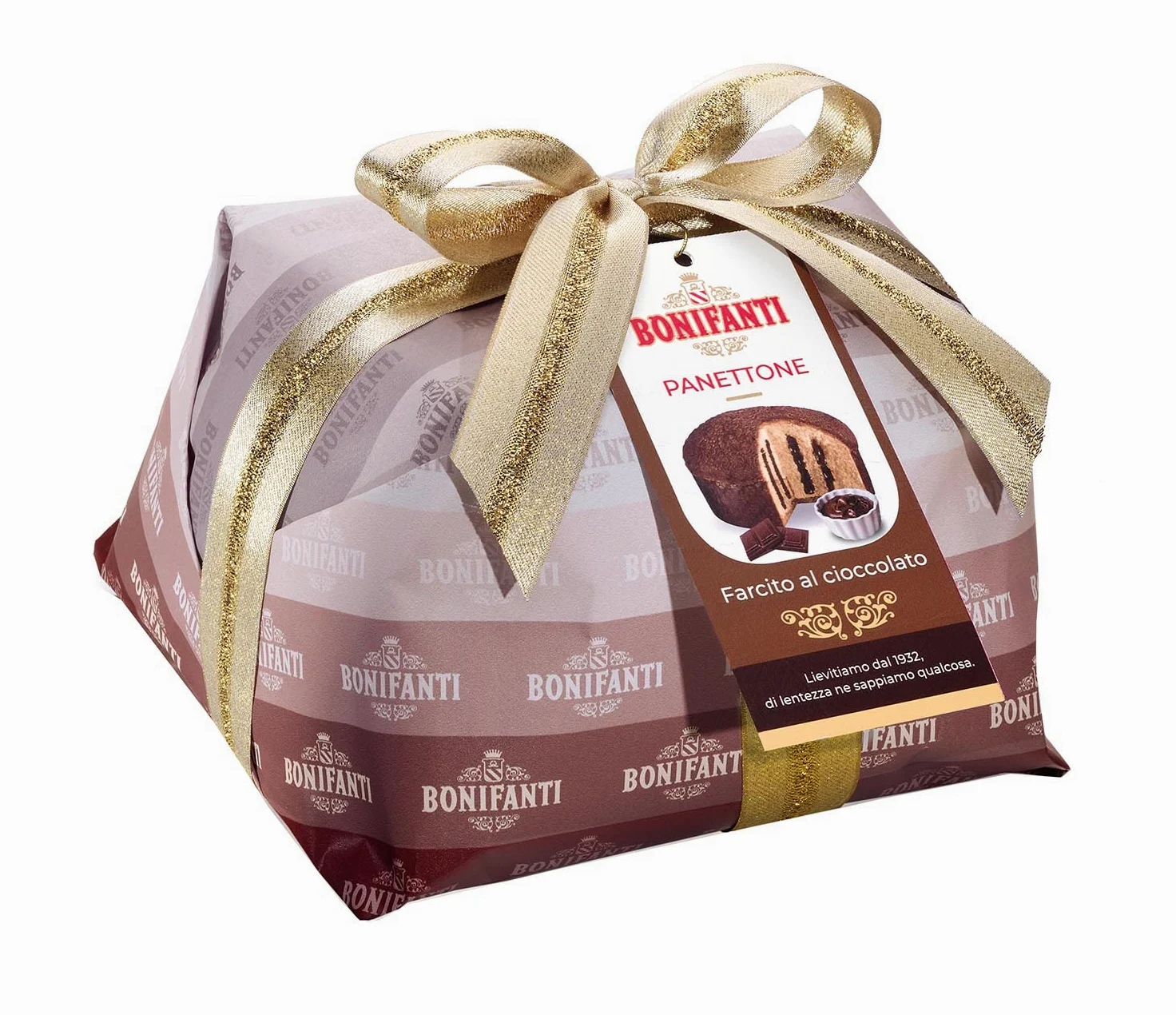 PANETTONE ARTIGIANALE FARCITO CON CIOCCOLATO 850GR