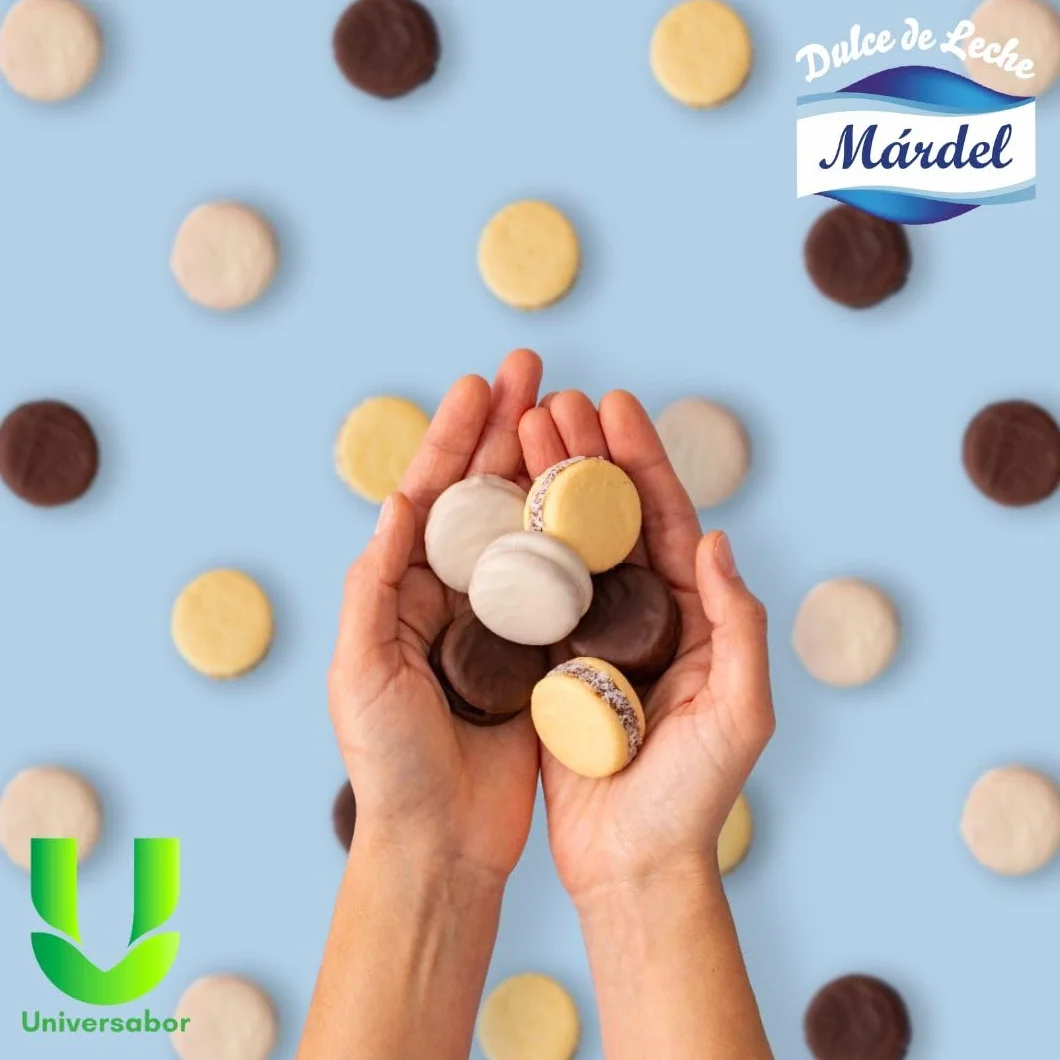Alfajores Mardel Caja 36 Mini Alfajores Dulce de Leche 22 g Chocolate Negro Universabor Delicias Argentinas