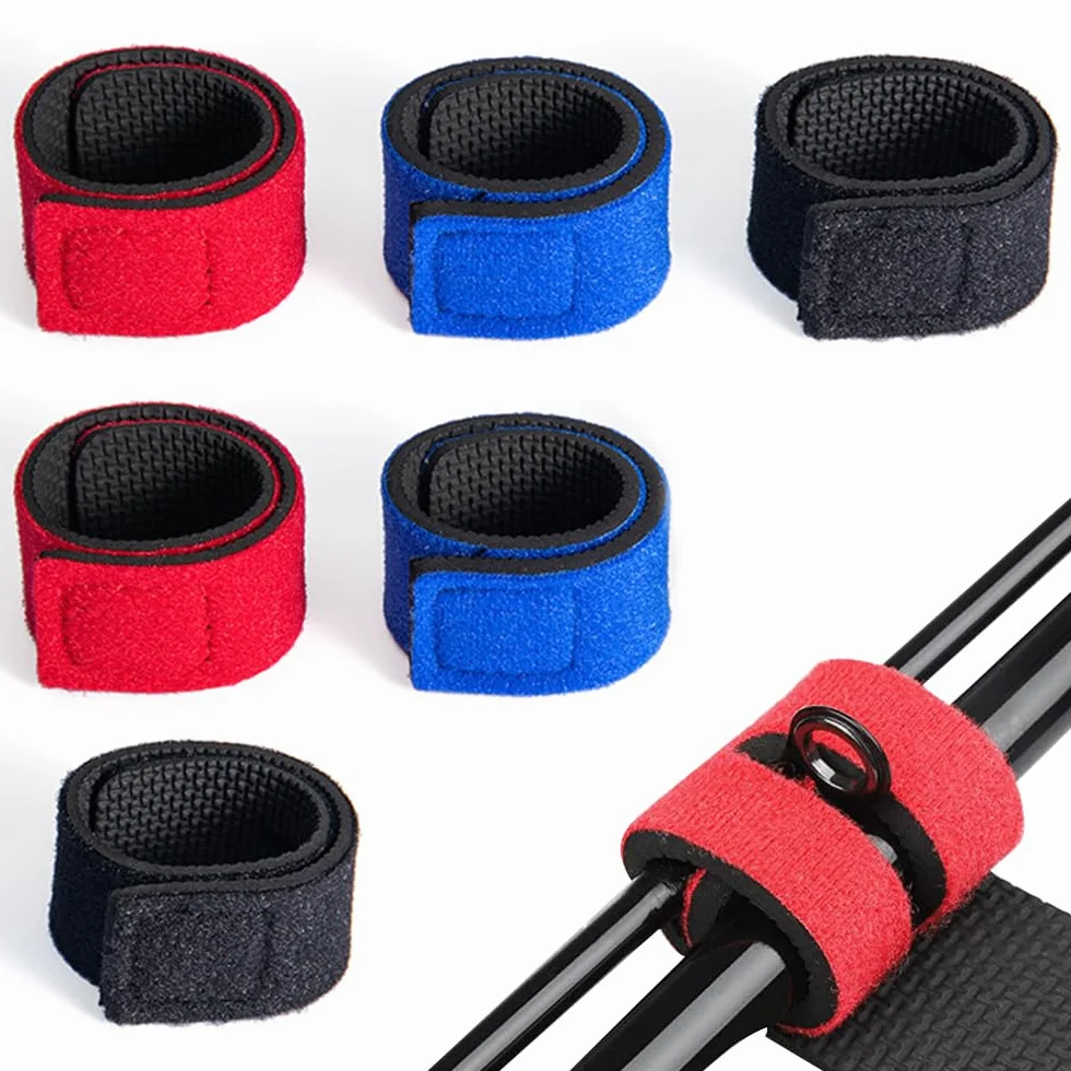 Cintas De Velcro Para Cañas De Pescar, Elástica, Raquetas De Bádminton, Palos De Golf
