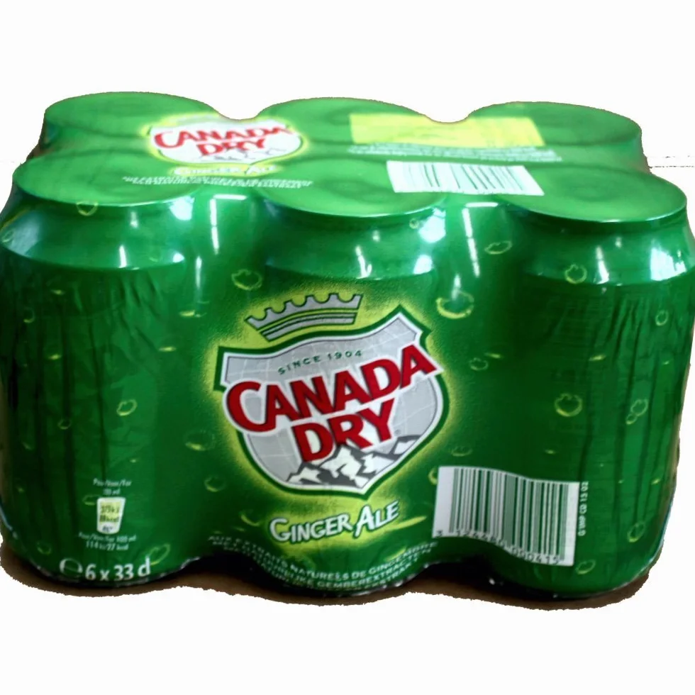 Canada Dry Ginger Ale 4 Pack de 6 x 0,33 l lata IMPORT 24 latas