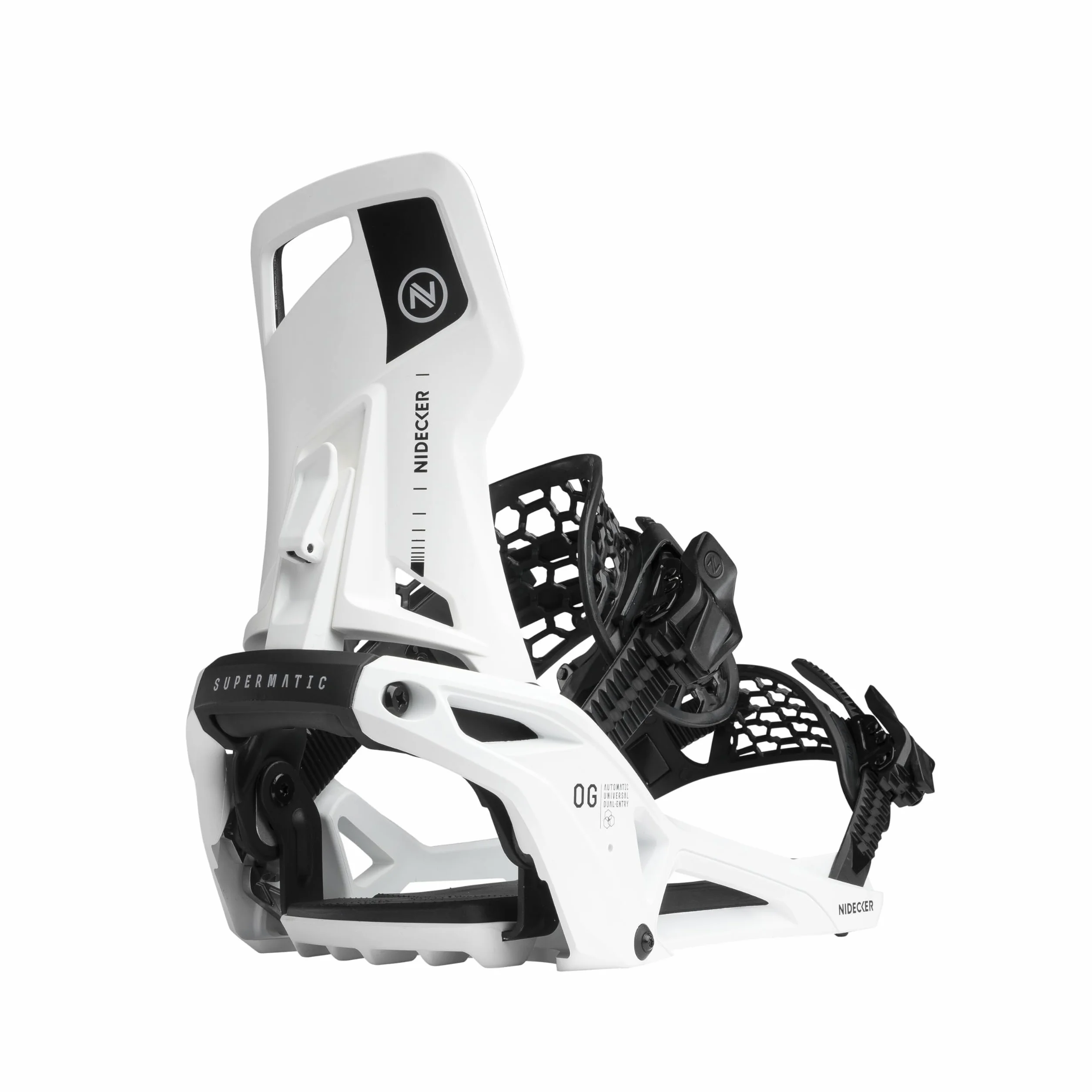 Nidecker OG Supermatic Fijaciones de Snowboard con Respaldo Alto Reclinable