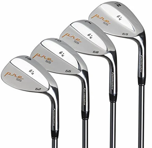 Pinemeadow Golf Juego de cuñas para Hombre 4 cuñas Acero Regular 52 56 60 64