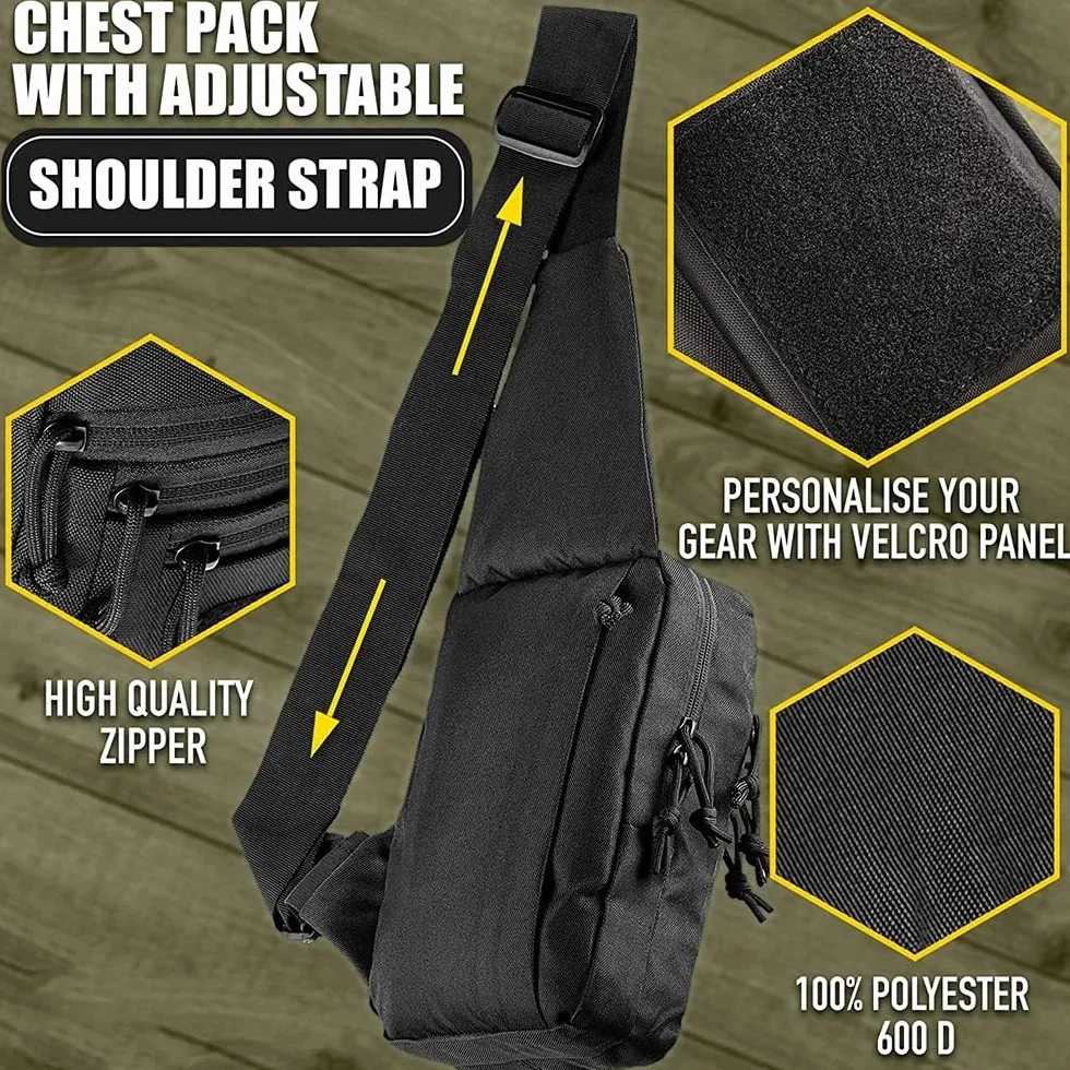 ACEXIER Bolso de hombro táctico militar oculto para pistola funda llevar bolsa acampar caza
