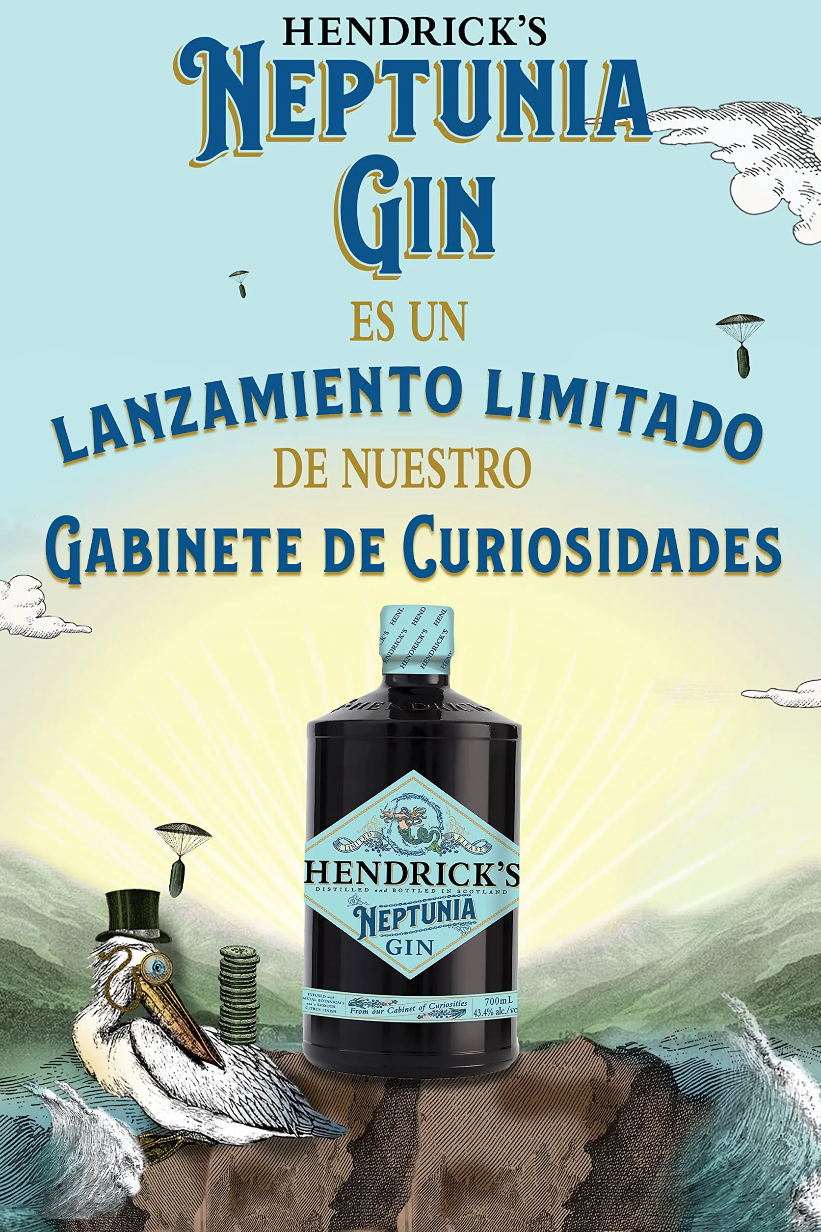 Hendricks Neptunia Gin, edición limitada, 70cl