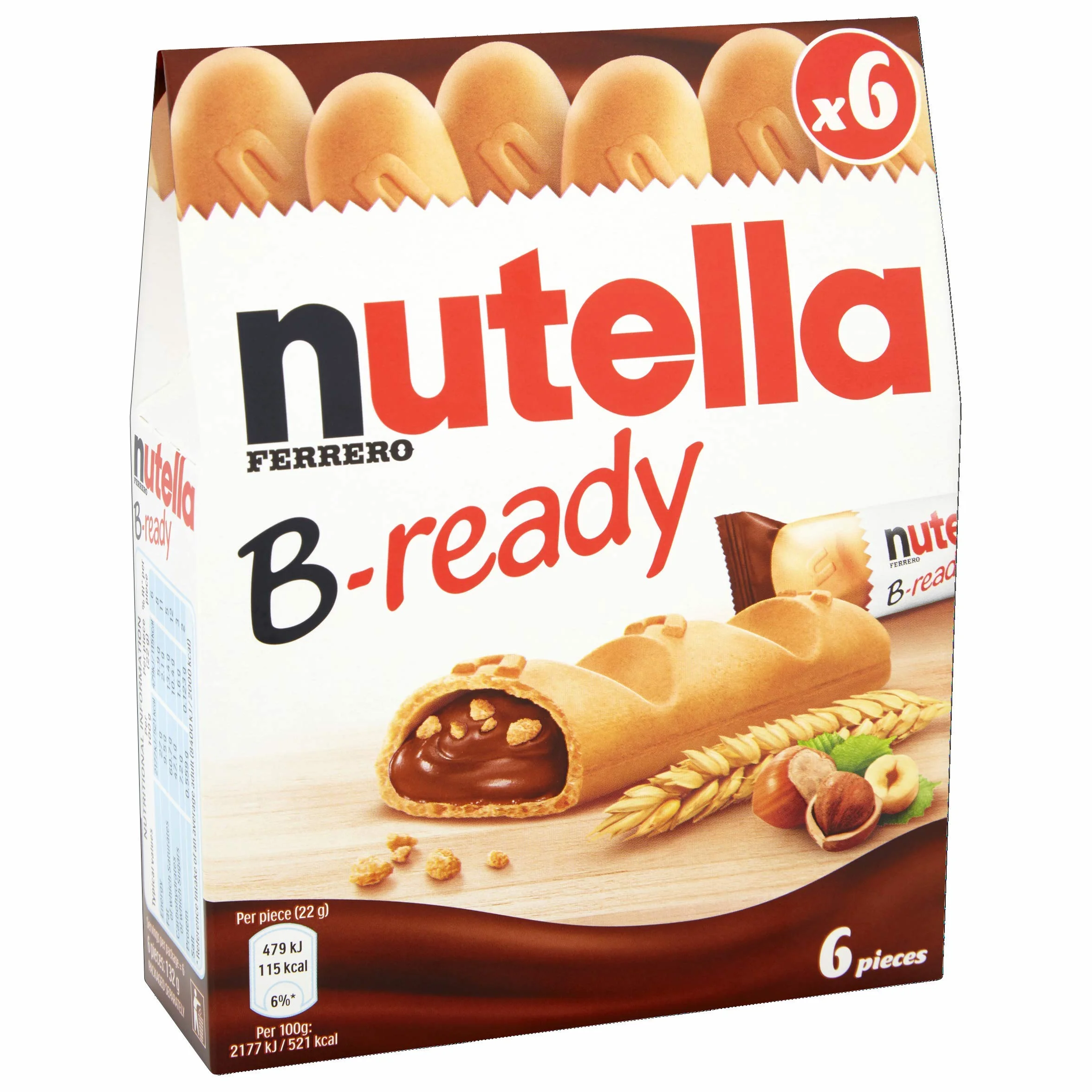 Nutella B-Ready Biscuits Pack of 6