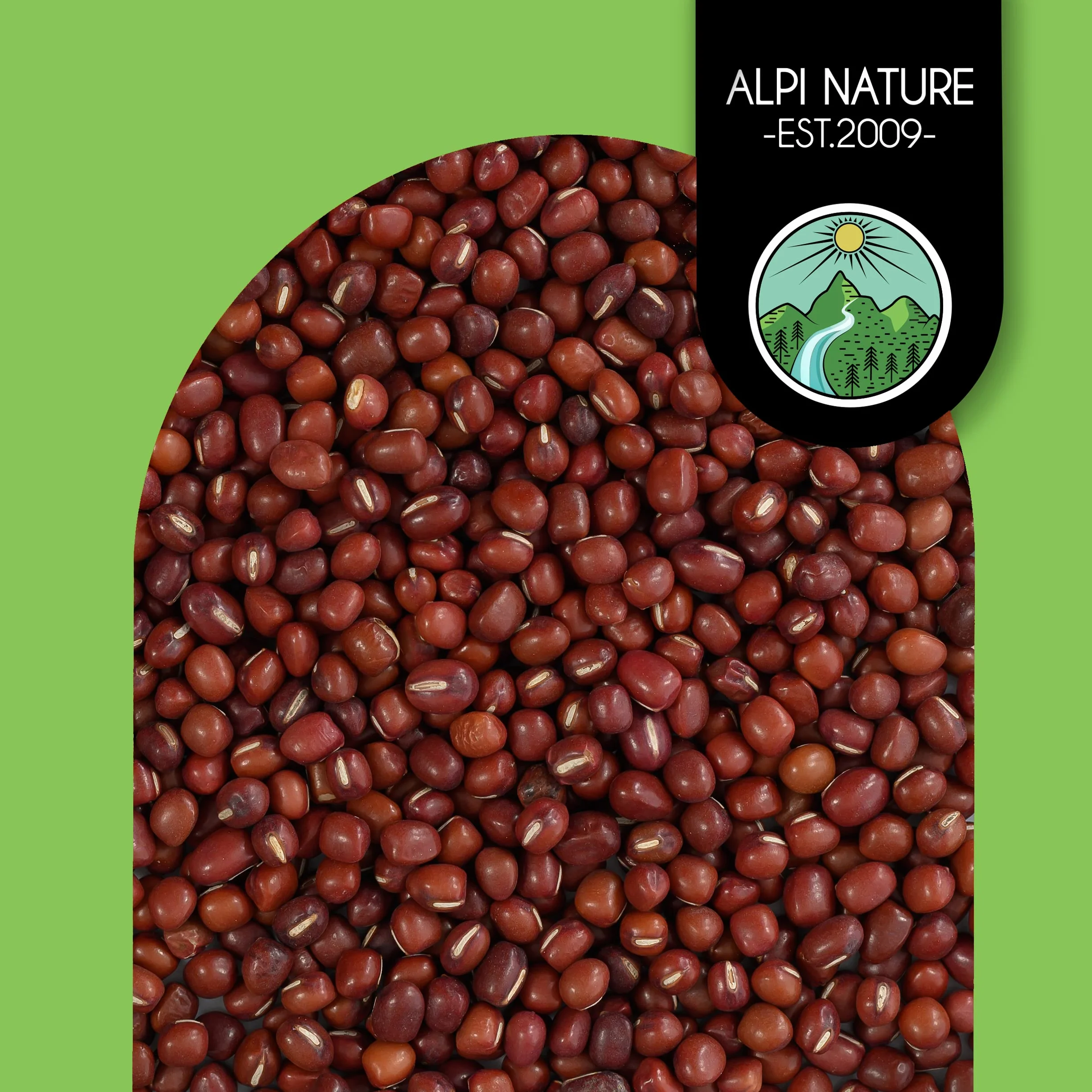Alpi Nature Frijoles Azuki Orgánicos 1kg, Frijoles Rojos Adzuki Enteros, Legumbres sin Gluten