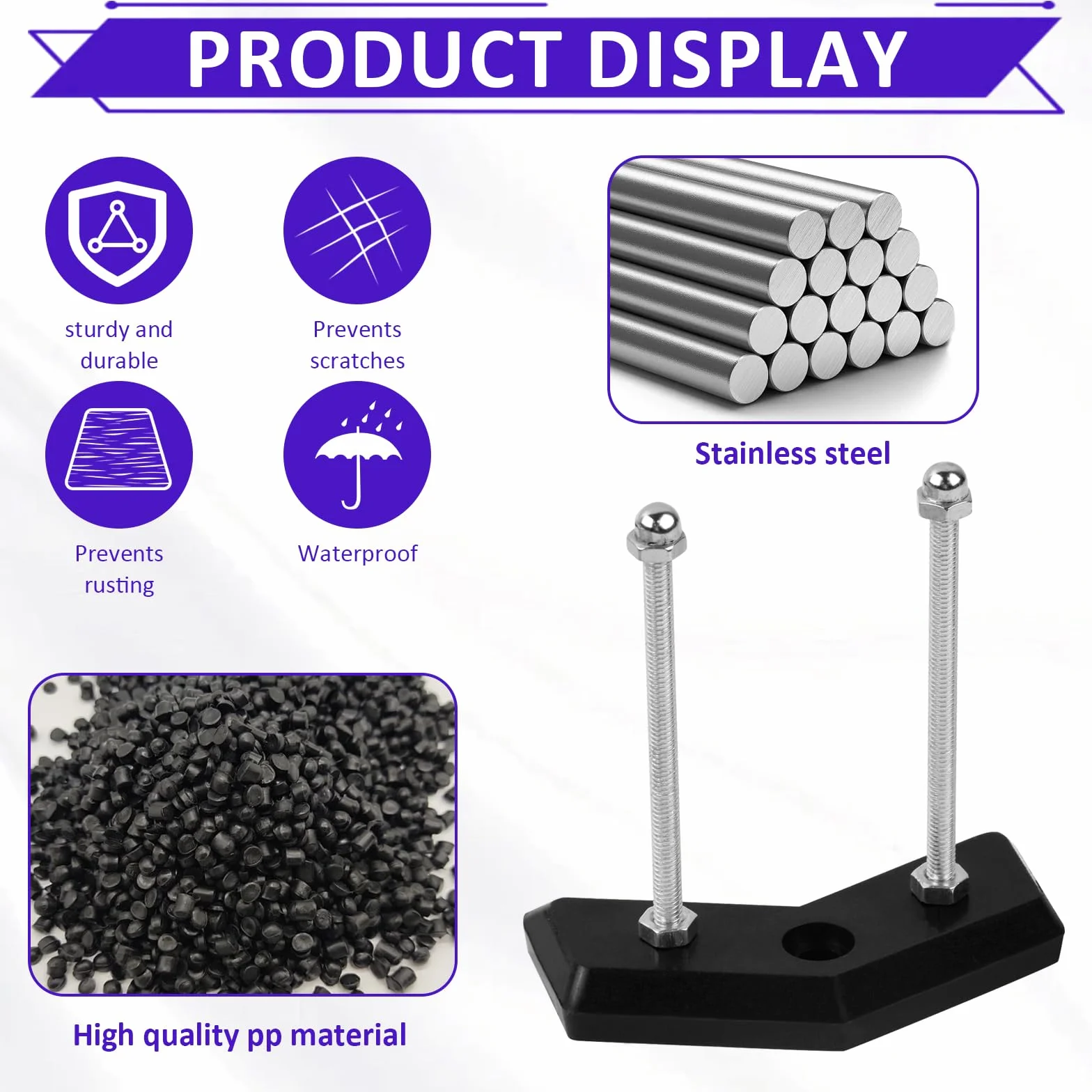 Soporte de Pared para Monopatín Estante Montado en la Pared 2 Piezas Negro