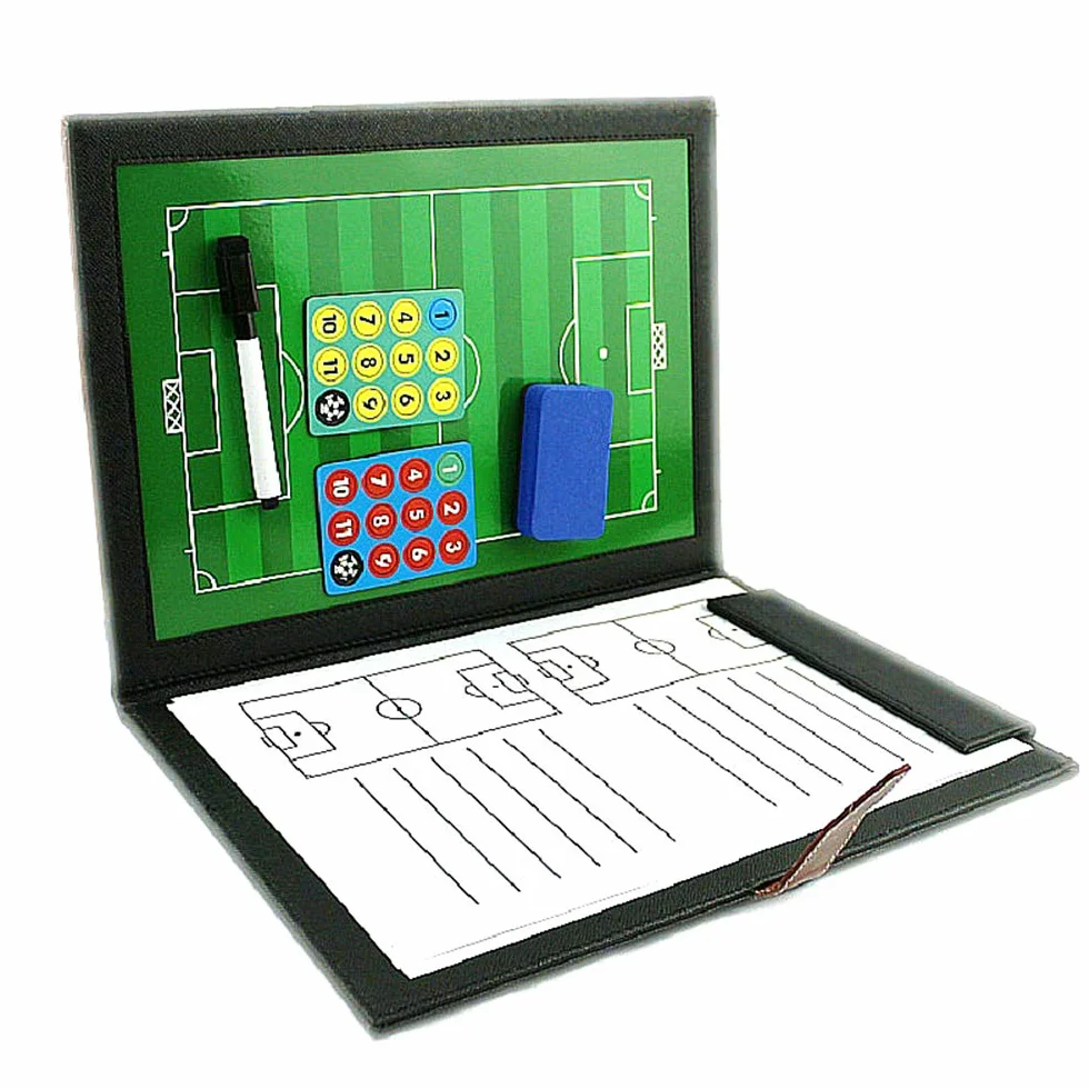 Pizarra Entrenador Fútbol Plegable Portátil Papel Táctico Equipo Planificación Táctica