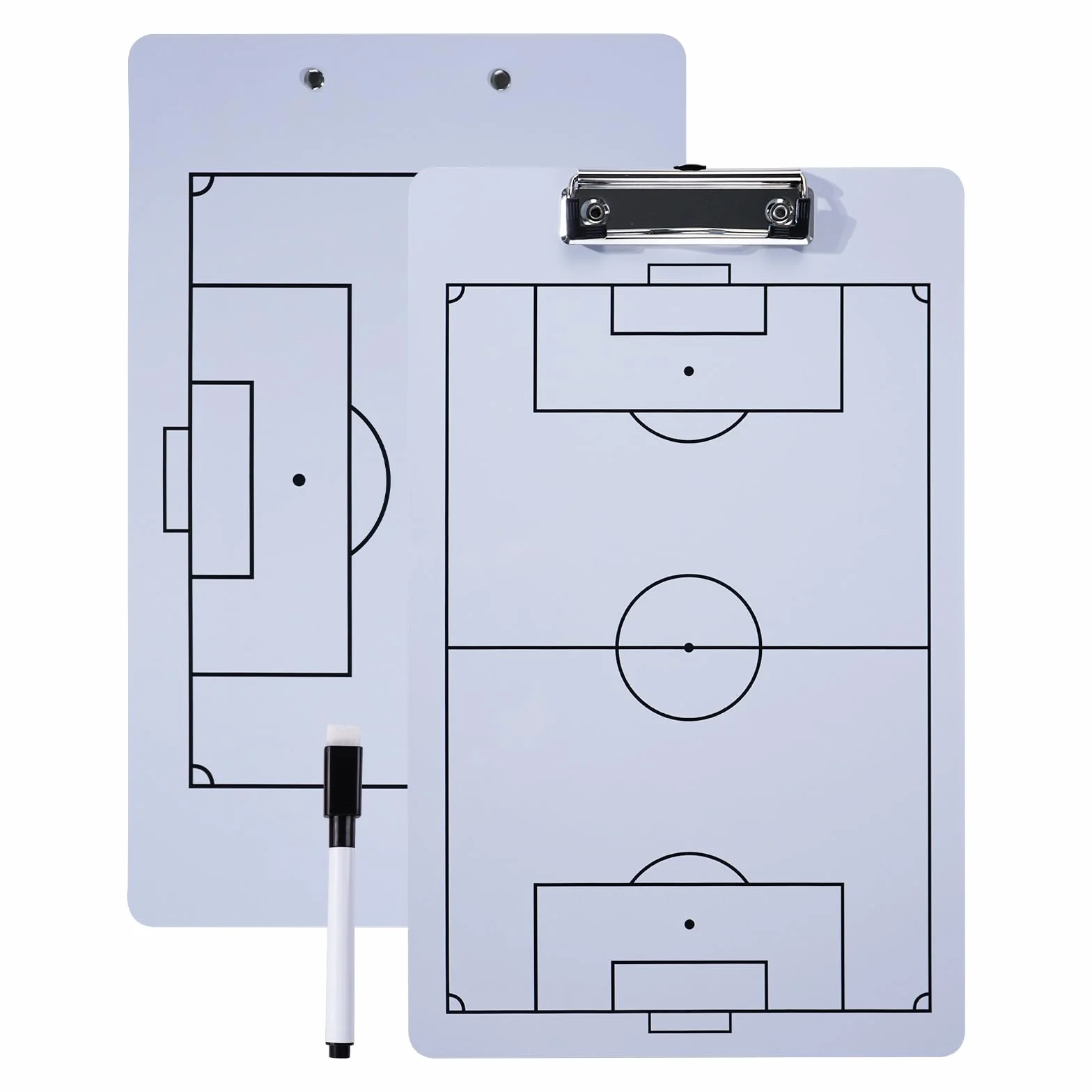 Pizarra Táctica de Fútbol Entrenador Magnética Plegable con Lapiceros Borrador