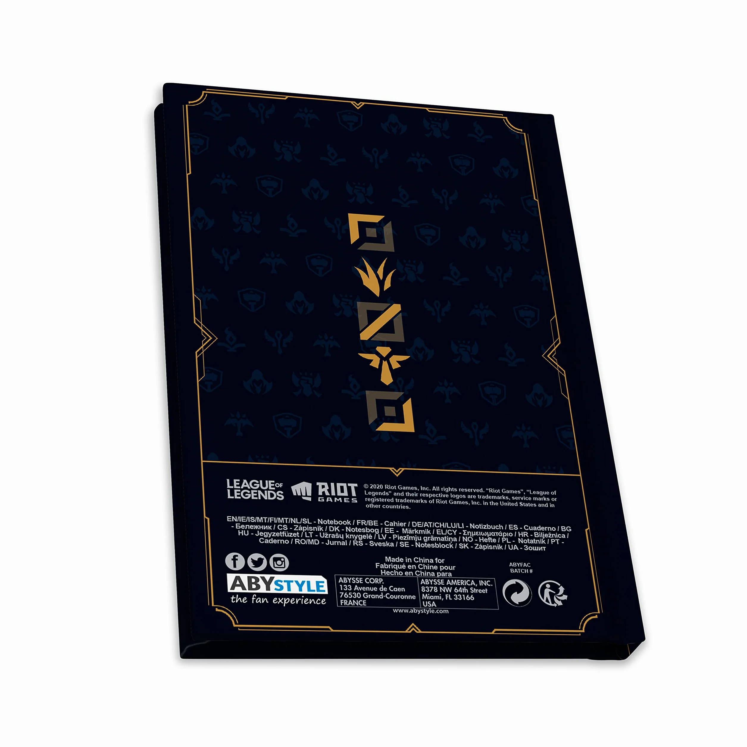 LEAGUE OF LEGENDS Pck XXL glass Pin Notebook Hextech logo
