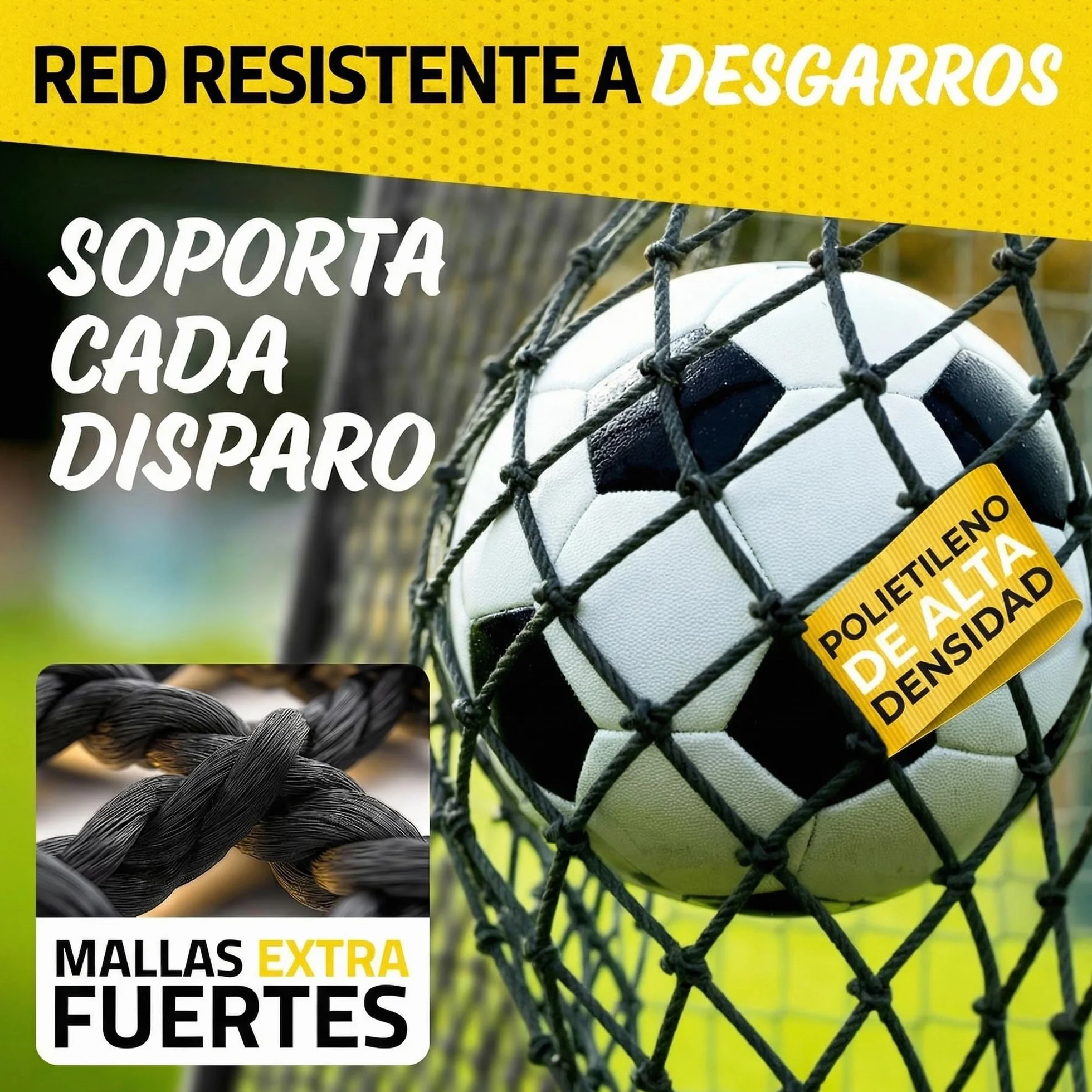 Portería de Fútbol Grande para Niños Racetex con Recubrimiento Anticorrosivo e Incluye Anclajes