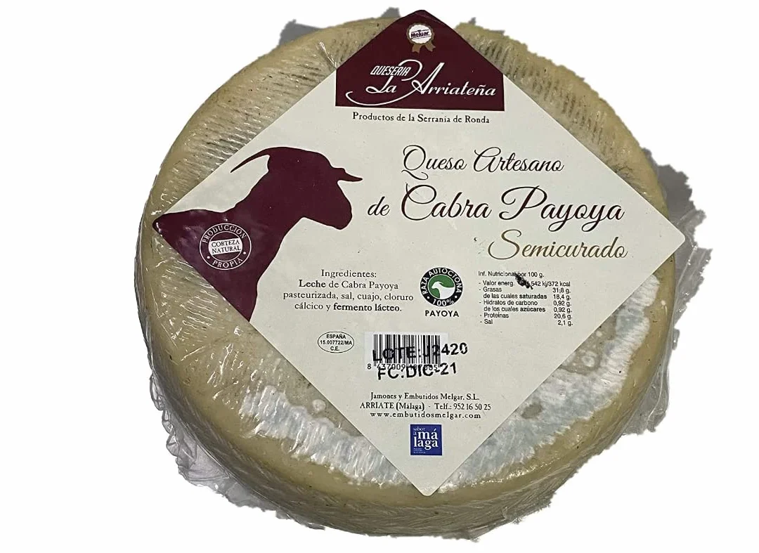 Queso Semicurado de Cabra Payoya Artesano 1.8-2 kg Sabor Intenso Cremoso
