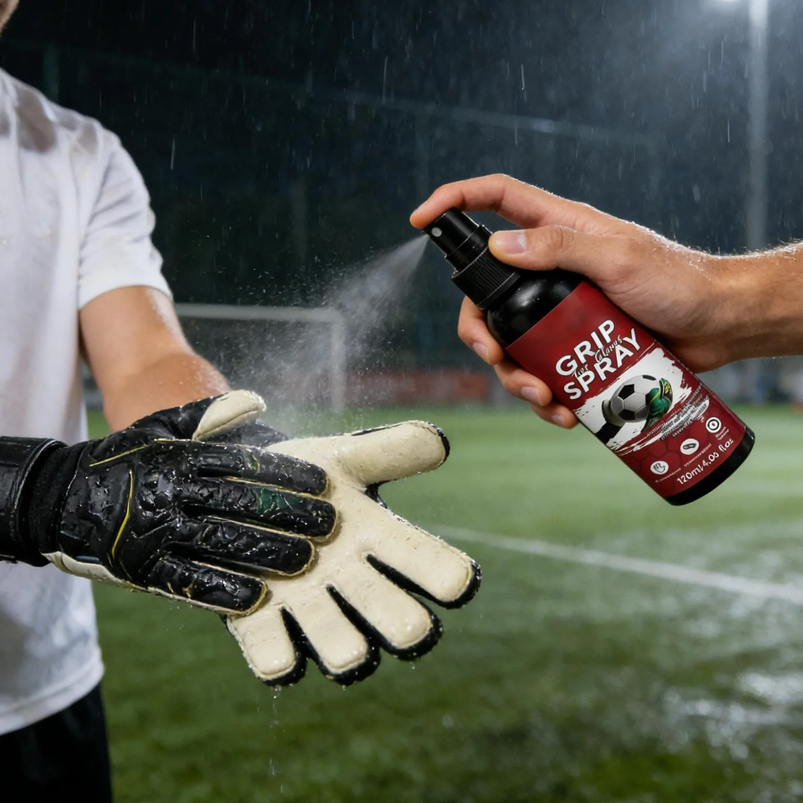Spray Antideslizante para Guantes de Portero 120ml Secado Rápido Fútbol Baloncesto