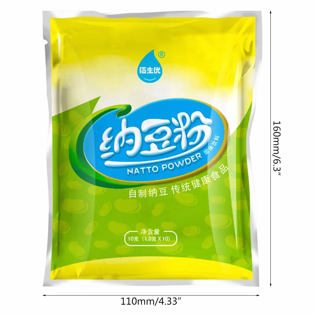 Agente de fermentación en polvo de natto de alta actividad, 10 g, para hacer bacilos, accesorio de arranque en polvo