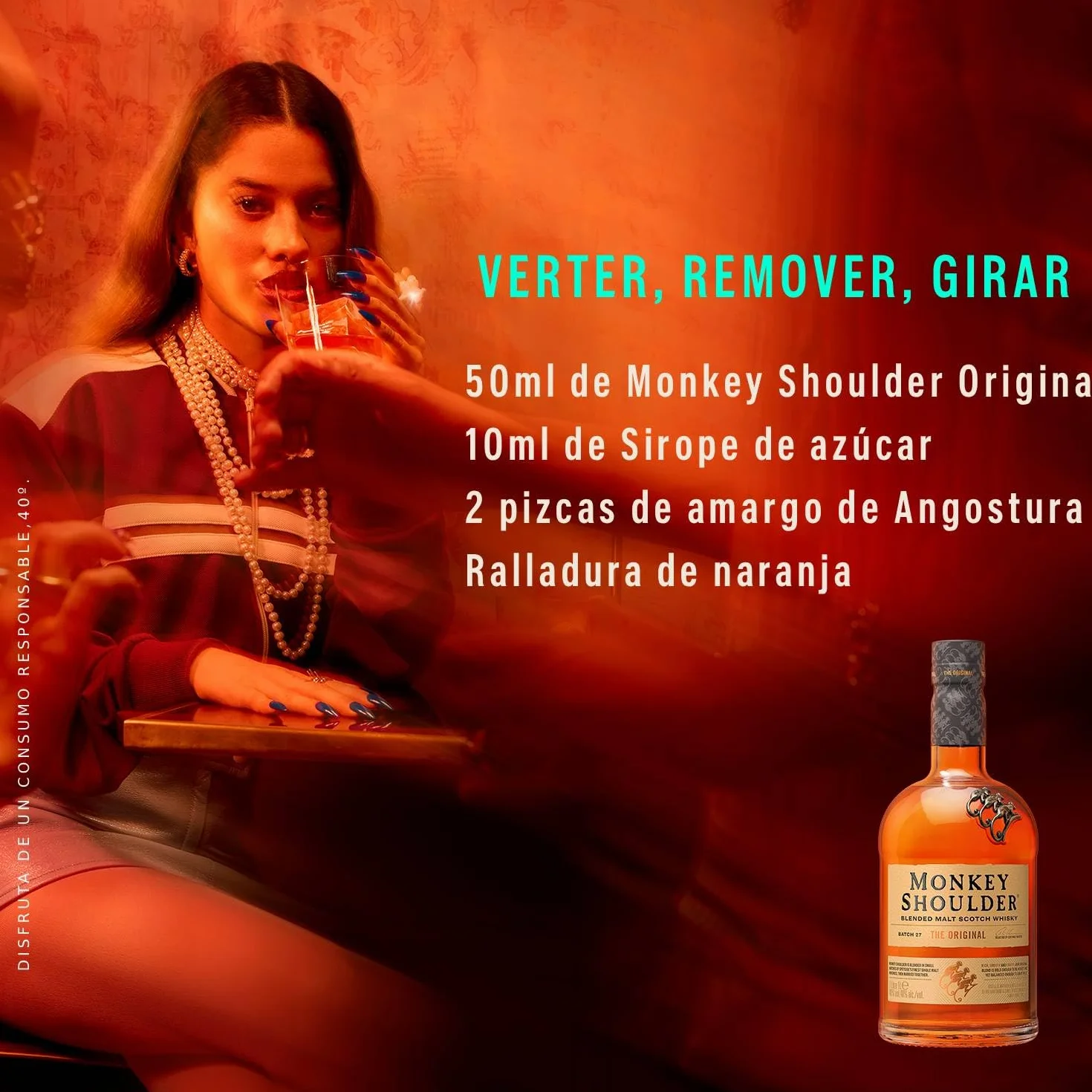 Monkey Shoulder Whisky Escocés 100% Malta, 40% Vol, 700 ml