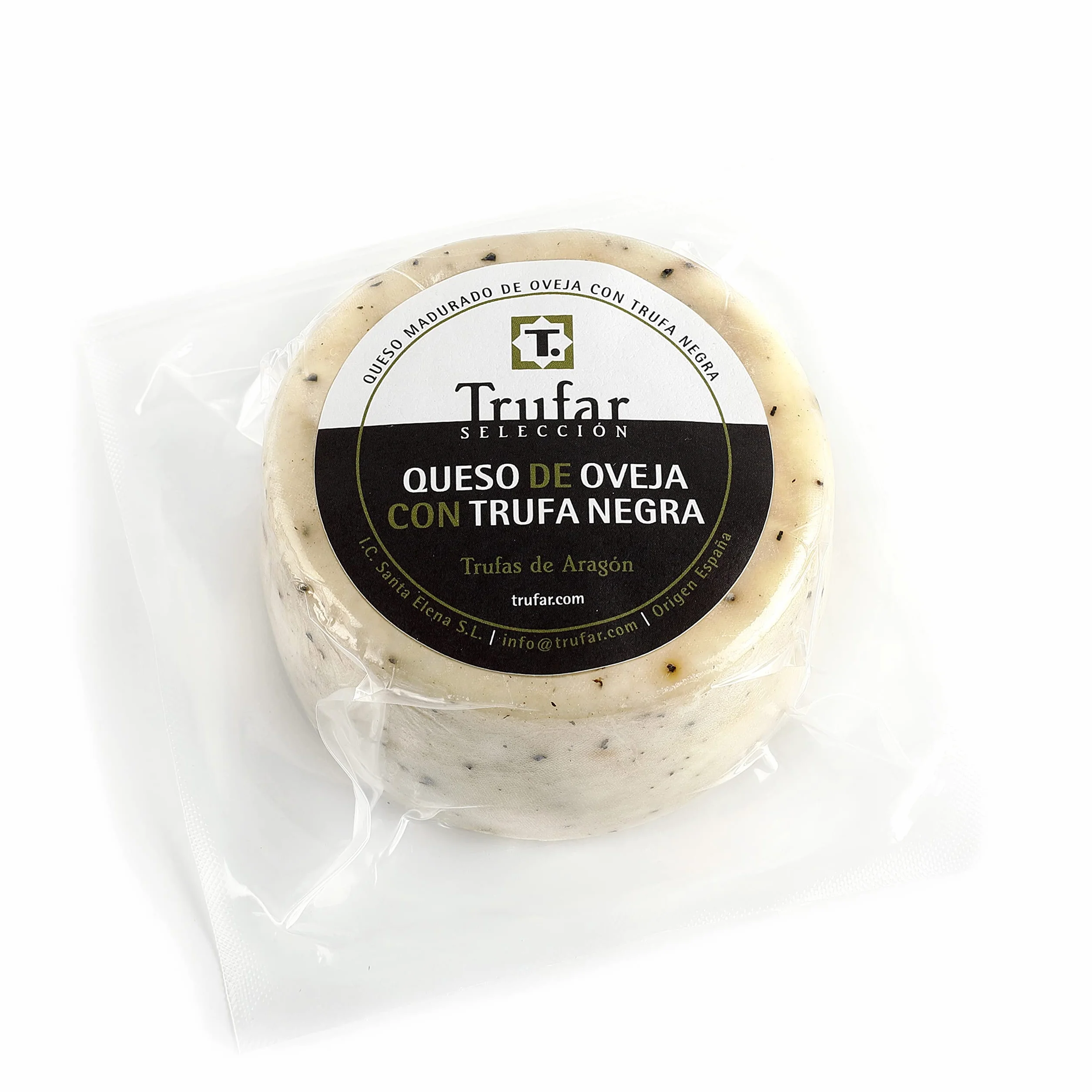 Queso de Oveja con Trufa Negra - Quesos con Trufa Negra - Queso Artesano con Trufa - Trufar Selección - 500gr