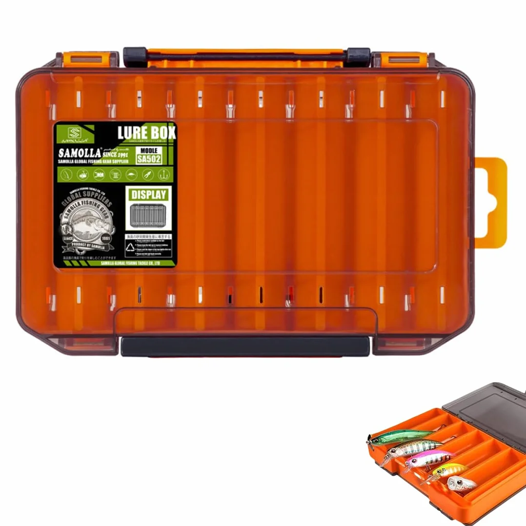 Bolsa de Pesca NHQZ, Caja de Aparejos, Portátil Naranja L