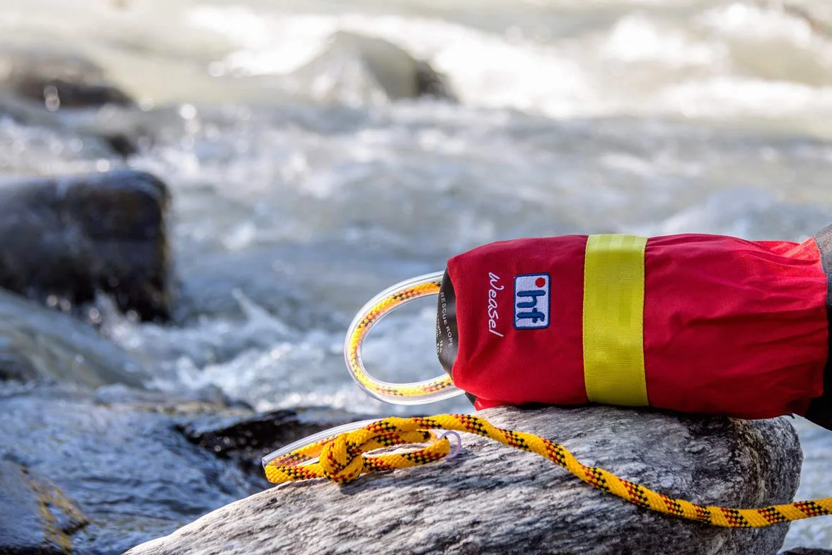 Cuerda Salvavidas HF Lanzamiento Saco Weasel 18 Metros Canoa Berg 2 Colores