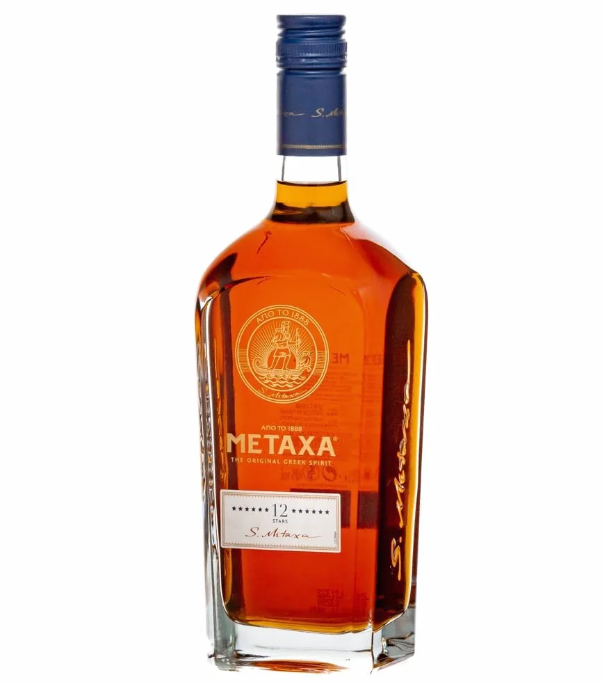 METAXA 12 - Brandy, 12 Estrellas, 40% Volumen de Alcohol, 70 cl