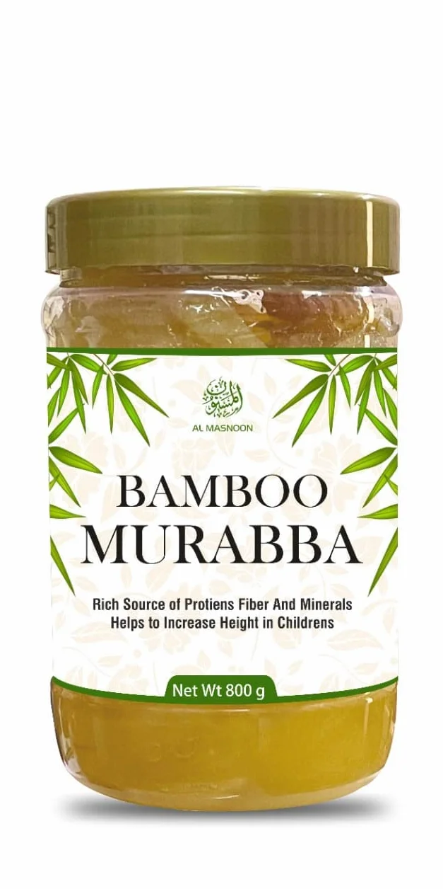 Verem AL MASNOON Murabba de bambú casero ayuda a aumentar el crecimiento de la altura, brotes de bambú Murabba | Prohíbe Ka Murabba 800 g | Bueno para la salud