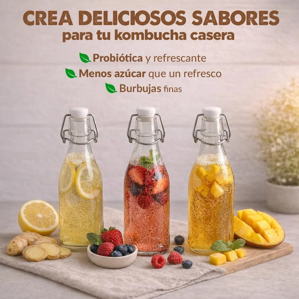 Pack 2X Disco SCOBY Kombucha Fresco + Instrucciones + Recetas + Ayuda y Asesoramiento en español - OH MY KÉFIR