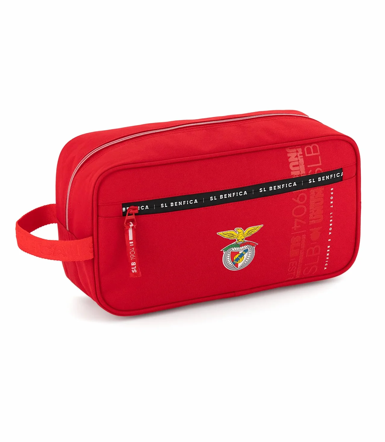 Torba na buty SL Benfica oficjalna poliester czerwony 18x34,5x13 cm