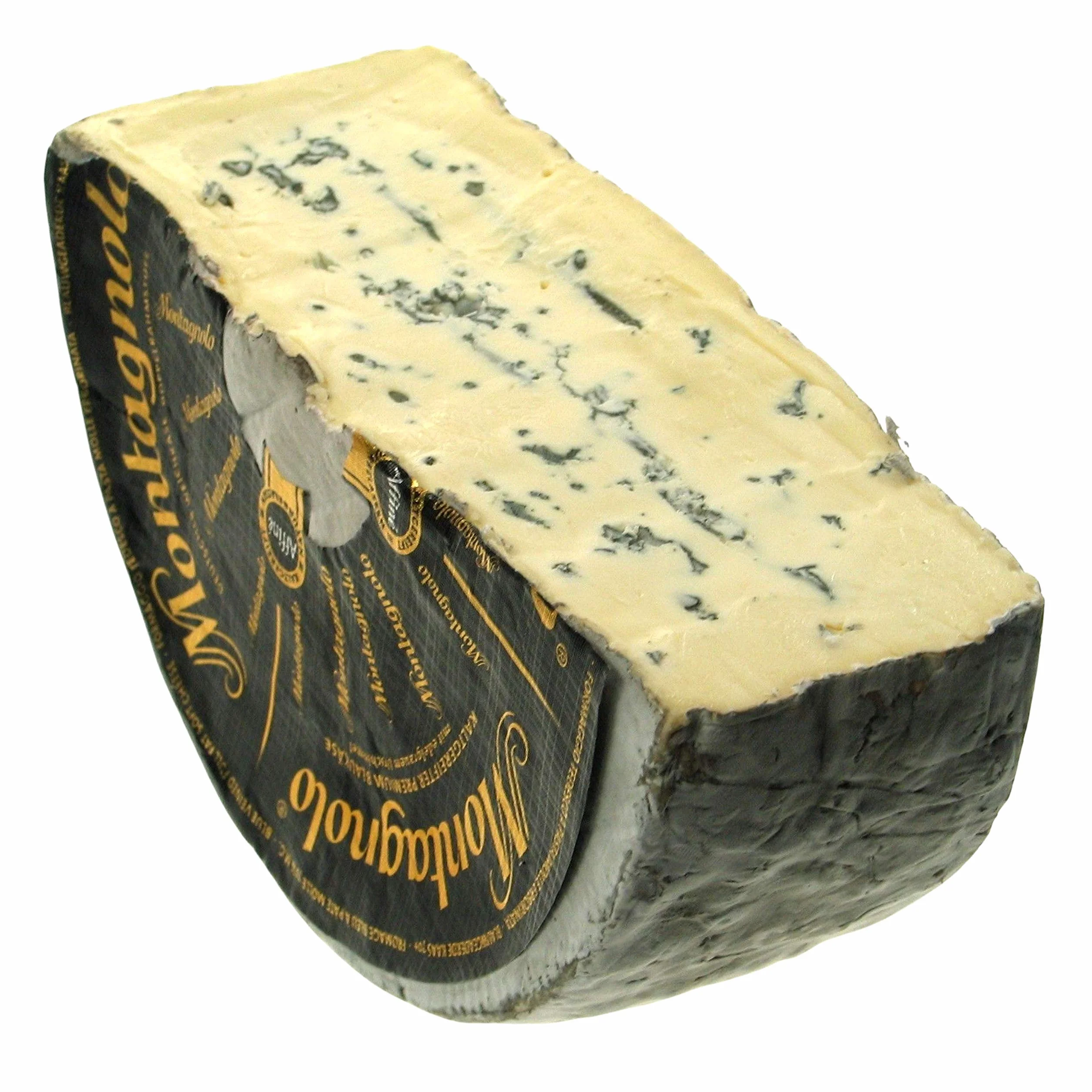Queso Azul Cremoso Montagnolo - Hecho a partir de leche de vaca pasteurizada y se elabora a partir de una receta tradicional - Medio Queso 1.100 gramos Peso Aproximado