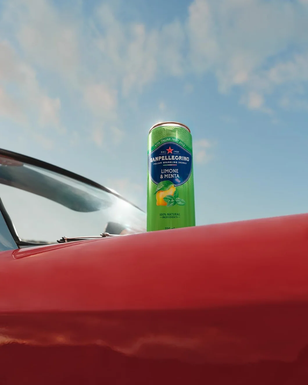 San Pellegrino Refresco Naturali Limón y Menta, Pack 6 Latas de 33cl