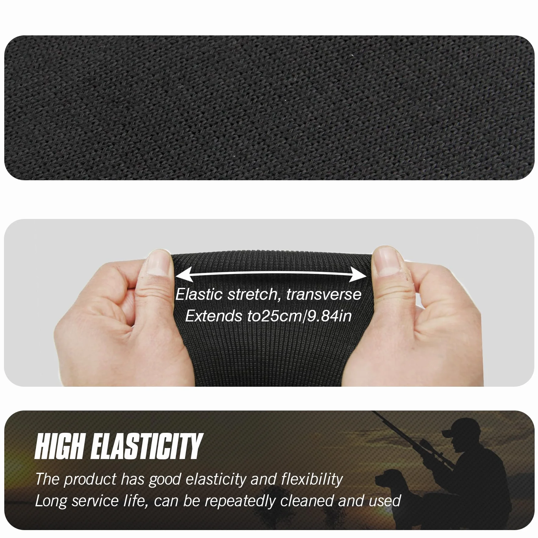 VicBre Funda para Rifles y Escopetas con Visores Silicona Tratada 119,4 x 15,2 cm