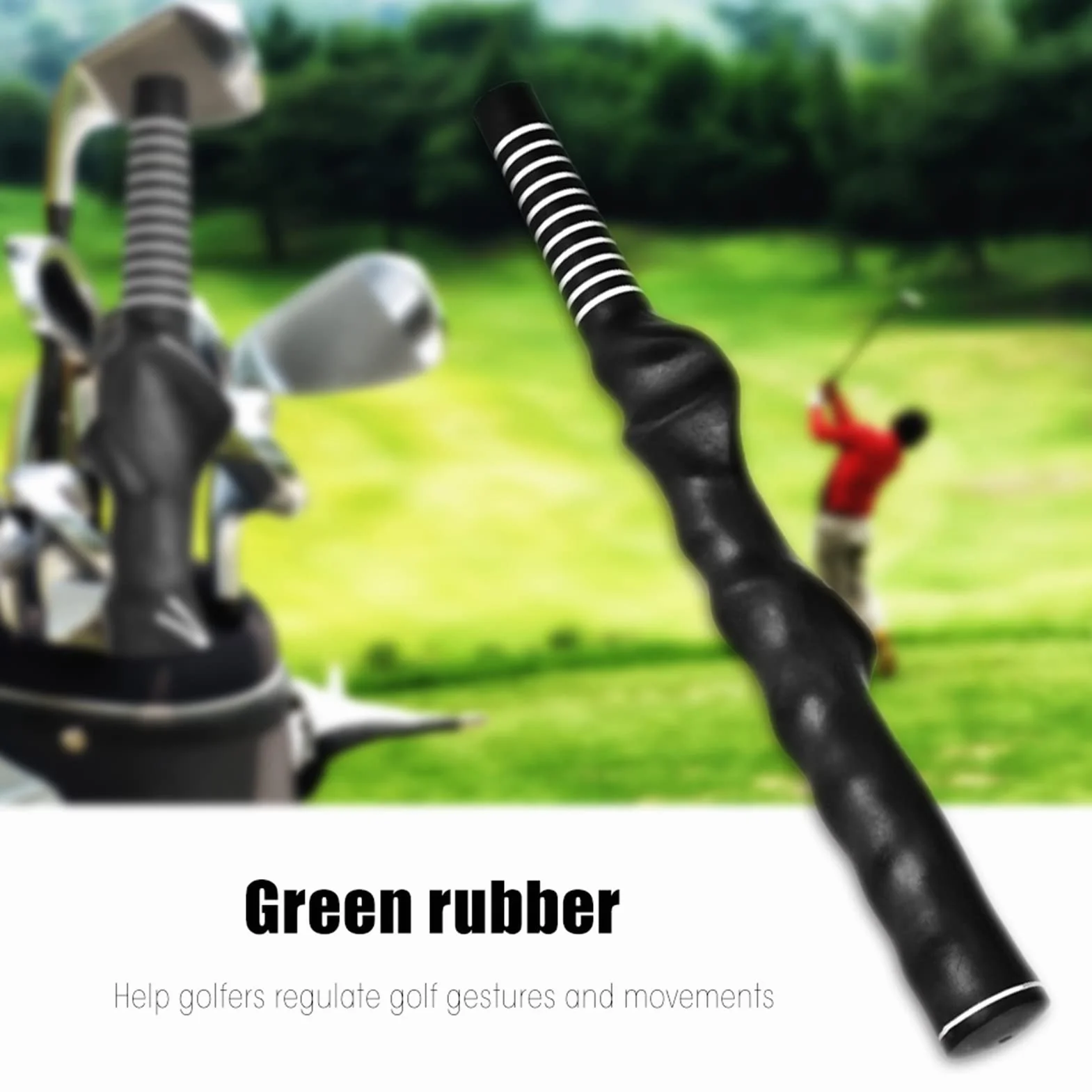 Golf Swing Trainer Grip de Entrenamiento Estándar Mano Derecha Mano Izquierda Negro