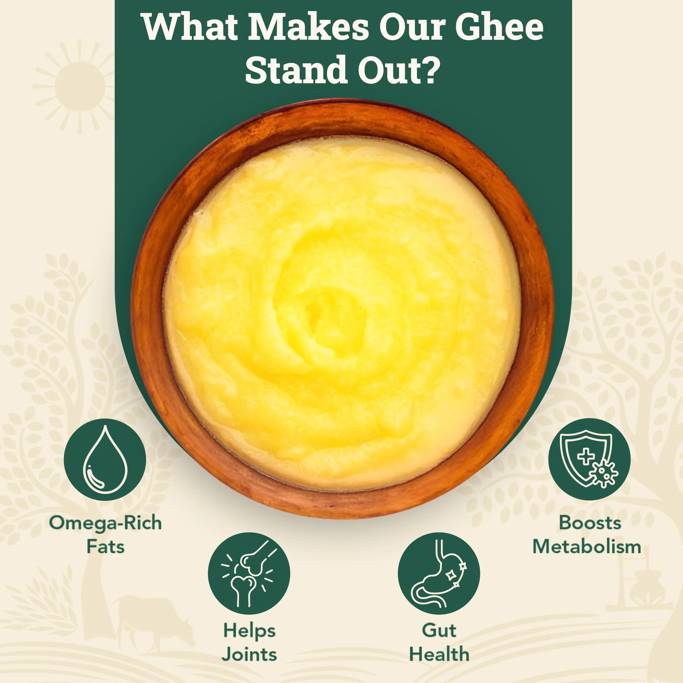 Anveshan Método Ghee Bilona de vaca Gir A2, 1 litro, método tradicional Bilona, cultivado, potenciador de inmunidad, puro, natural, saludable, fresco, sin lactosa y sin gluten