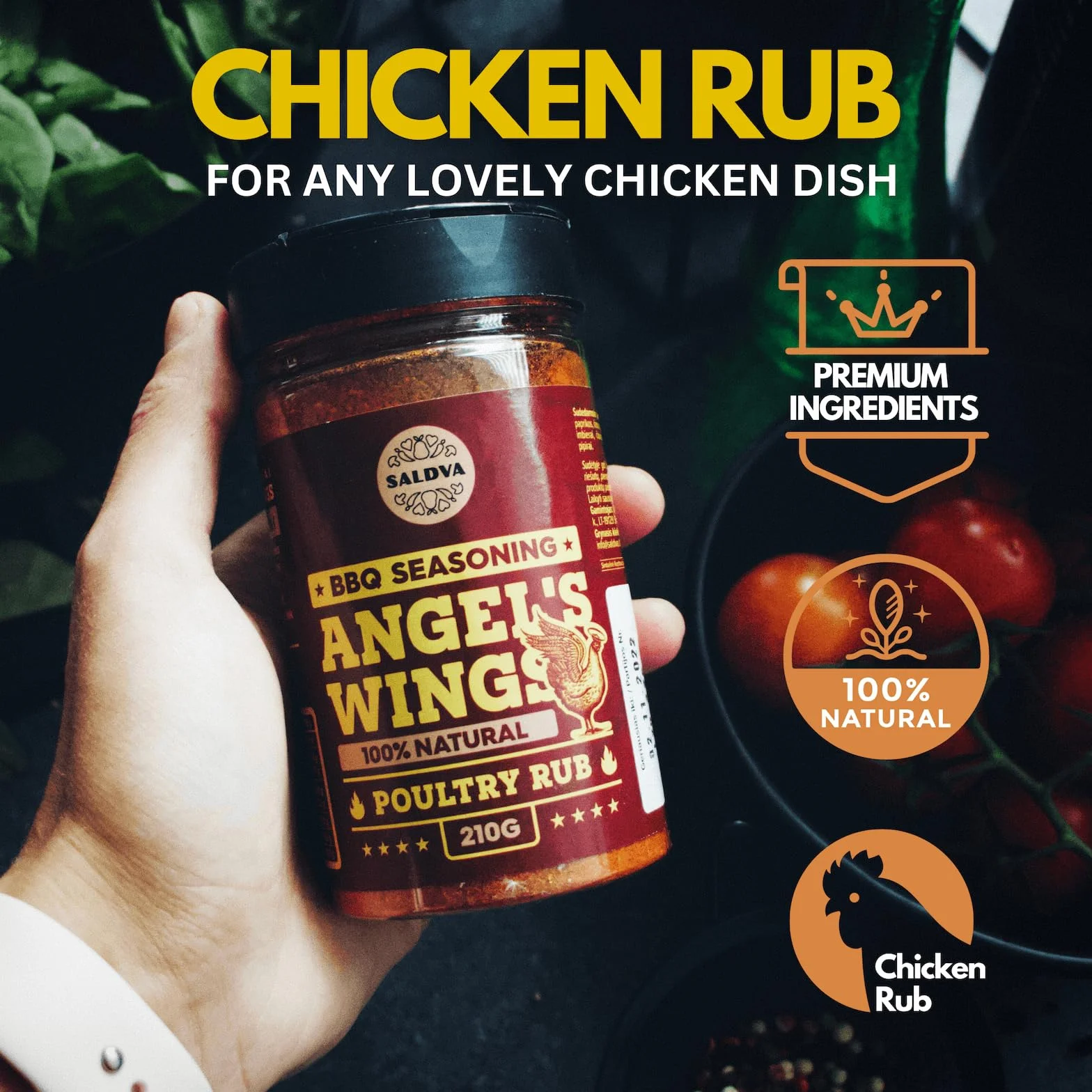 Meat Lovers BBQ Rub Gift Set - Holy Cow, Angel's Wings, Smoky Pig, Sweet Texas, Steak King & Adam's Ribs BBQ Rubs Pack of 6