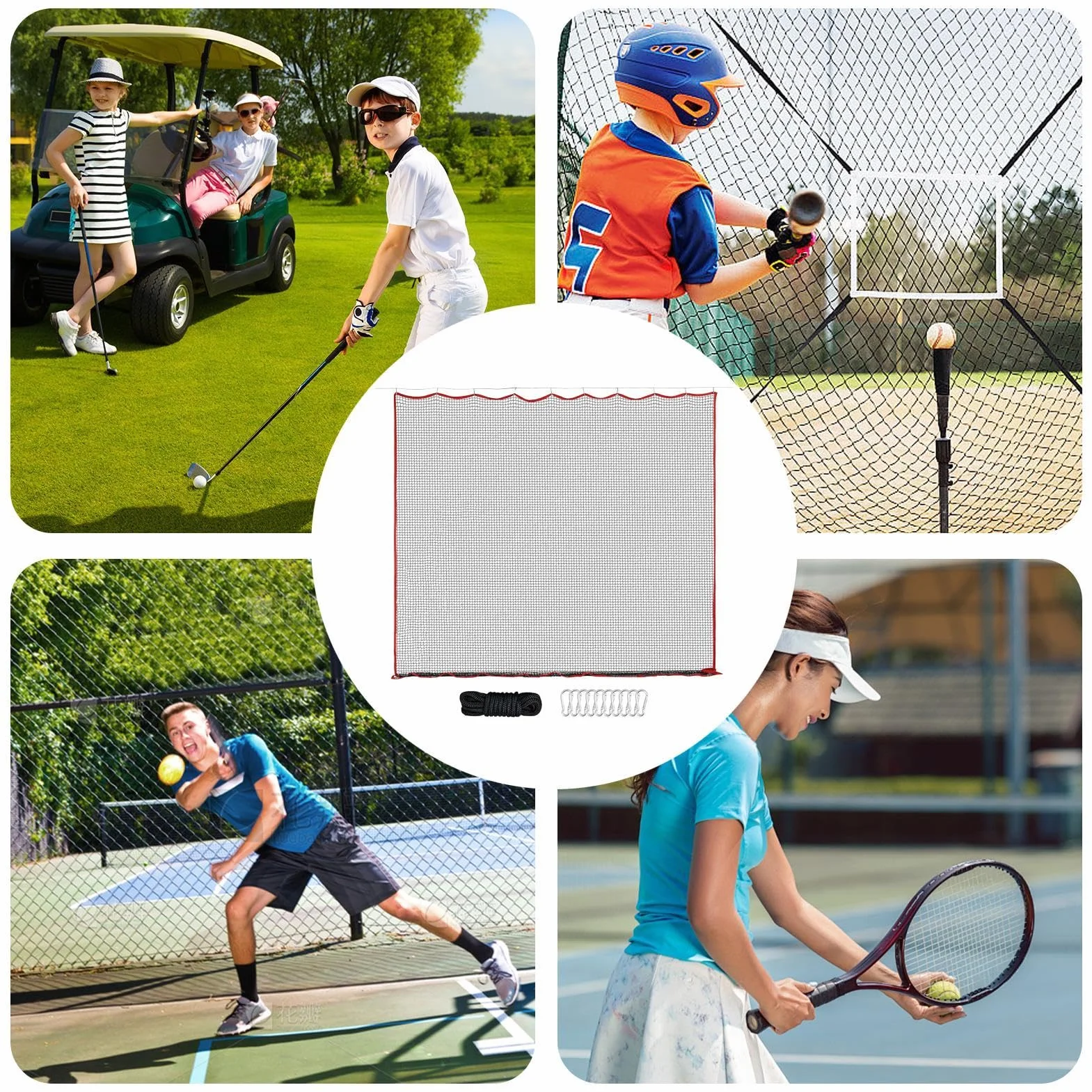 Red de golf para entrenamiento de béisbol y softbol, práctica de lanzamiento y bateo