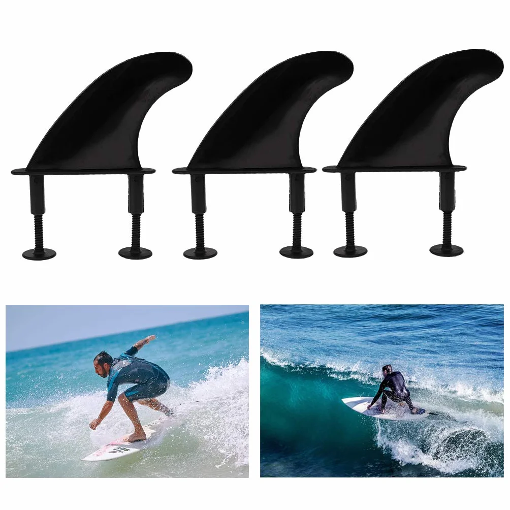 Perfeclan 3 Piezas Softboard 3 Fin Set Tornillos Y Aletas Catch Surf