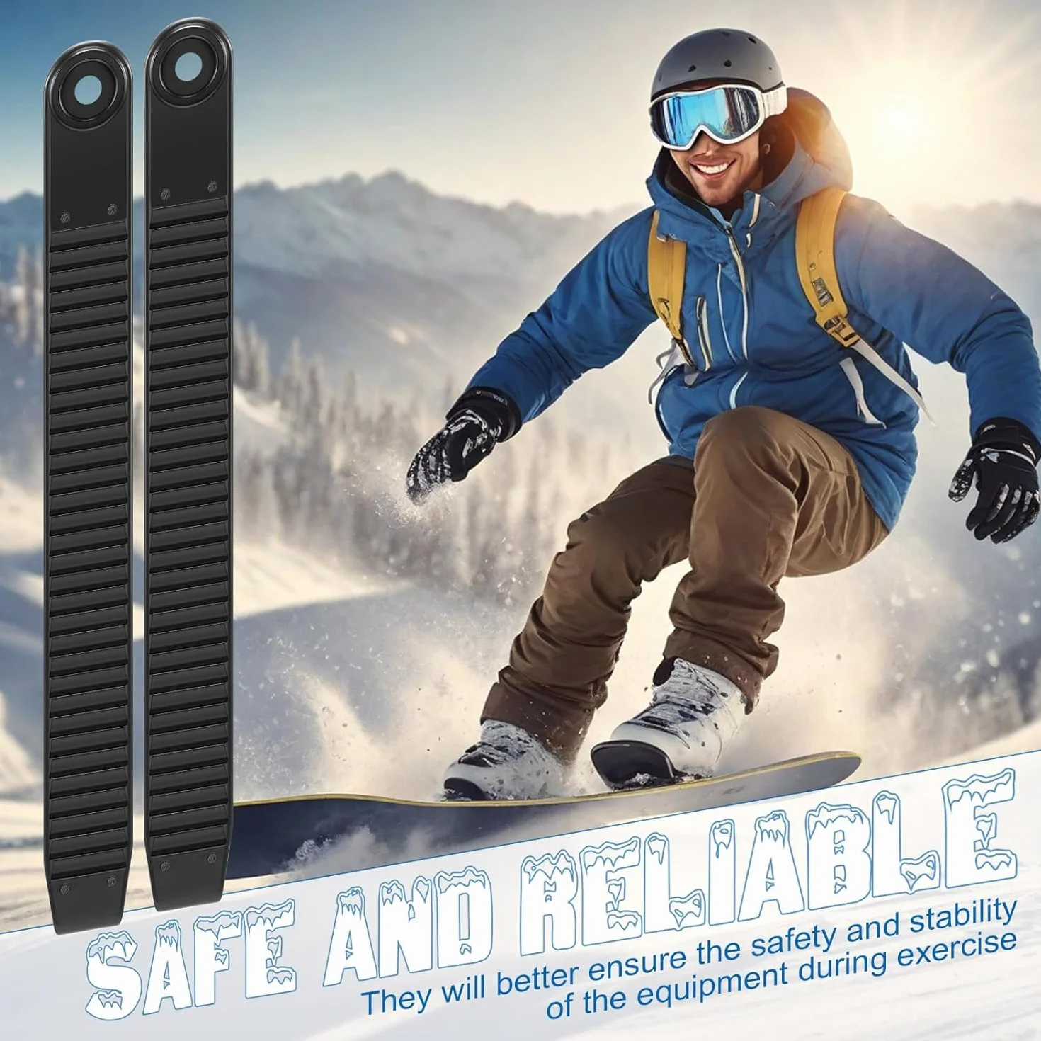 Accesorios Snowboard 6 Piezas Fijación Ski Binding Straps Correas Repuesto Tobillo