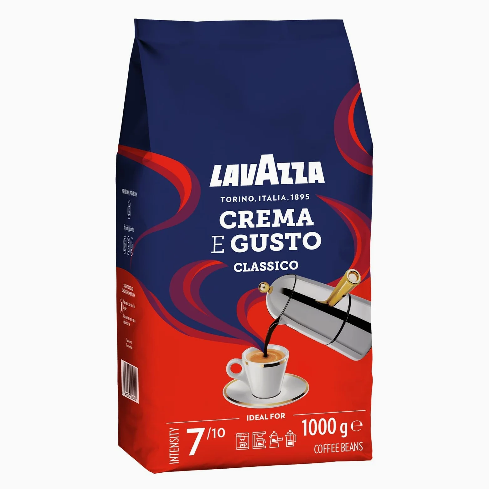 Lavazza, 3 Paquetes Surtidos de Cafè en Grano Natural, Qualità Oro 500 g, Qualità Rossa 500g, Crema e Gusto Classico 1 kg, Arábica y Robusta, Ideales para Máquina de Café Espresso o Superautomática