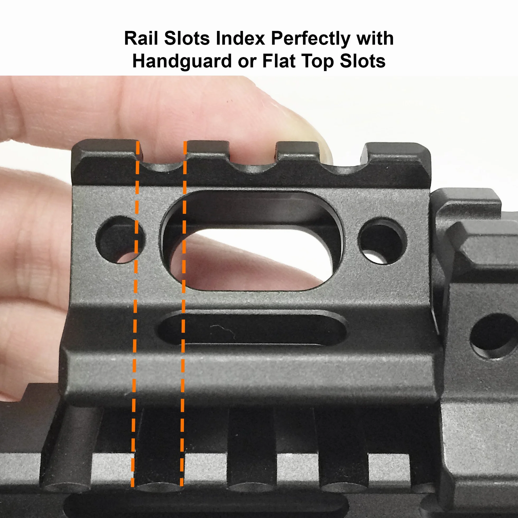 UTG Adultos Super Slim Picatinny Riser Mount 1 High, 3 entradas, Negro