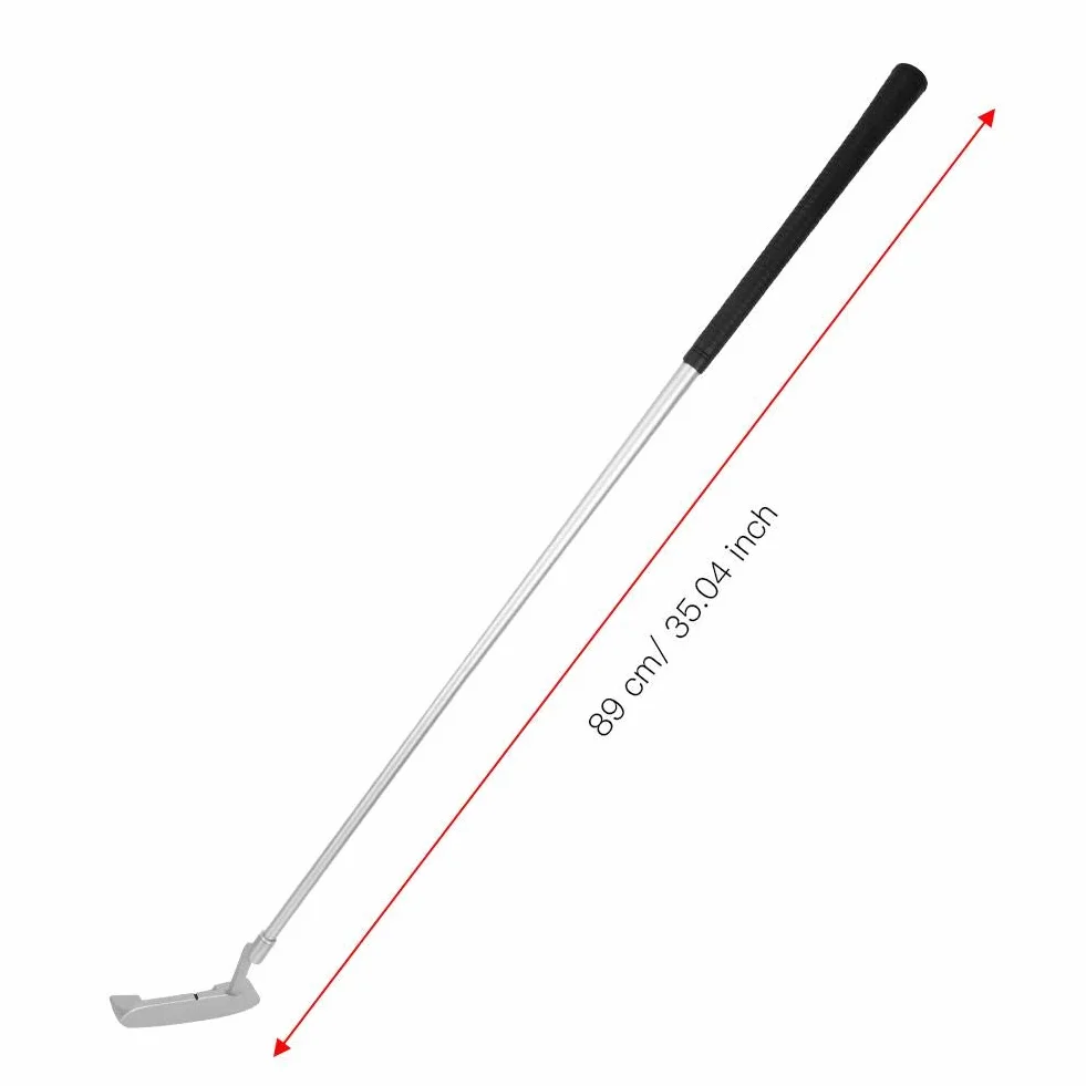 Putter Plegable de Cuatro Secciones 89 cm para Golfistas Diestros o Zurdos Accesorio de Entrenamiento